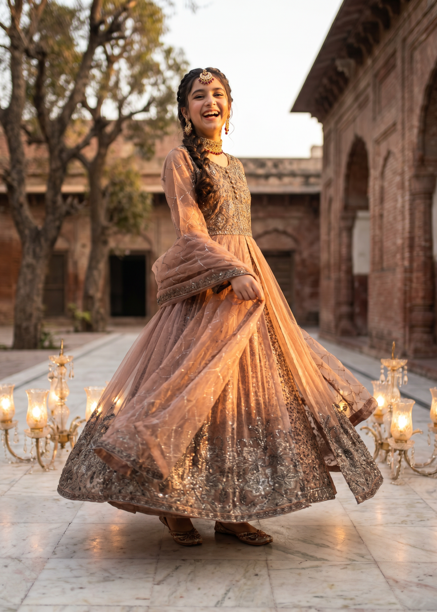 net Pishwas in Earth brown