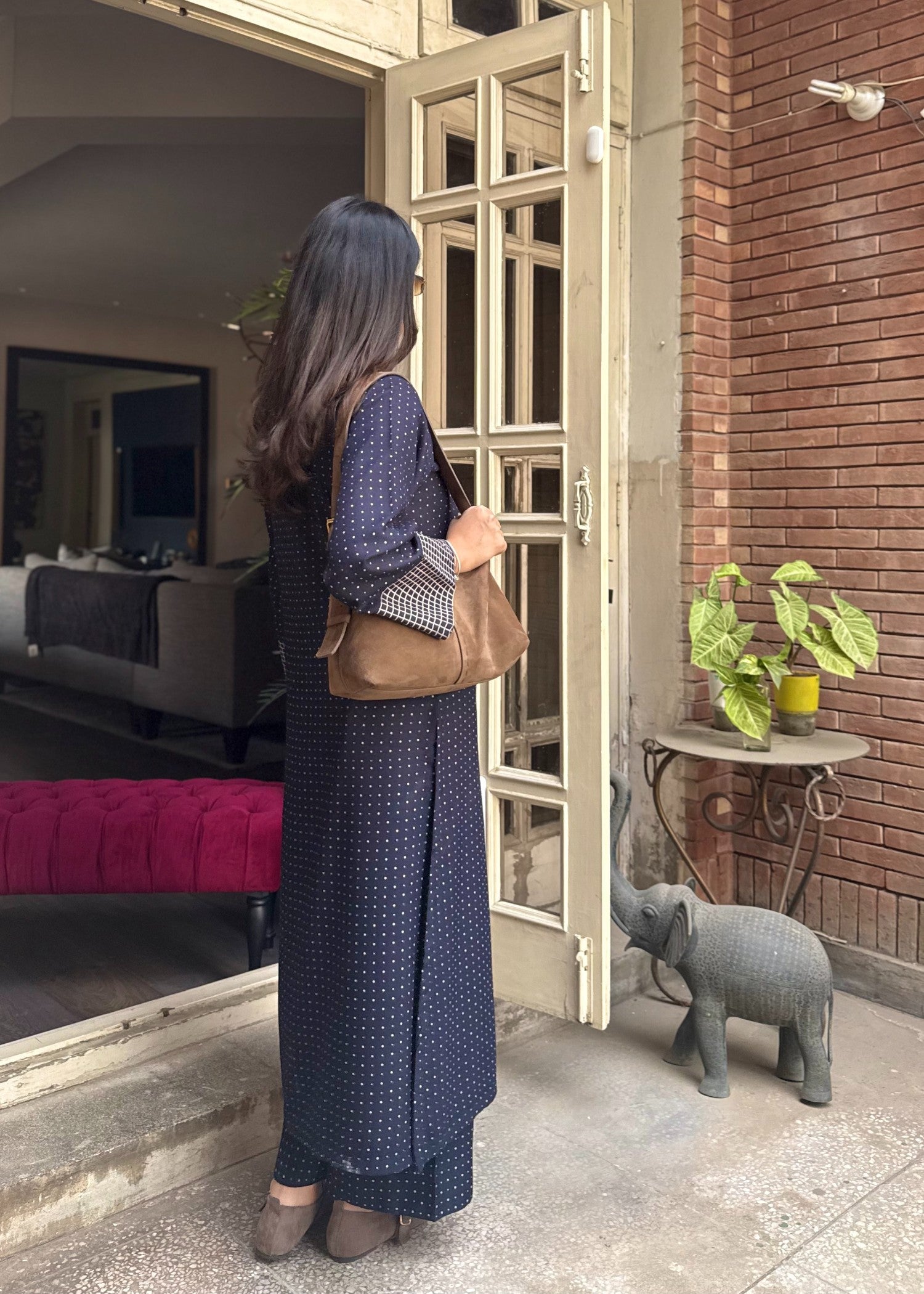 cotton Co Ord Sets in Navy blue