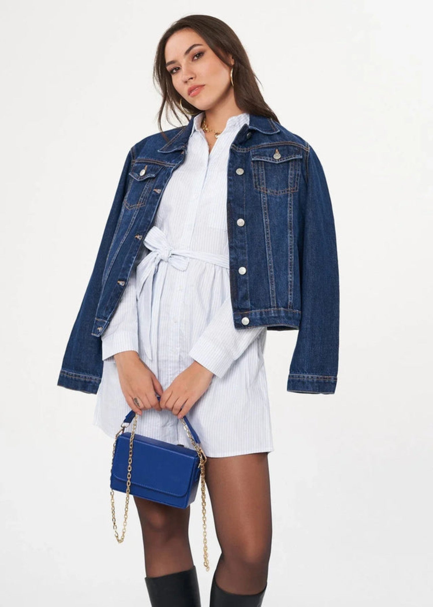 cotton Dress in Light blue