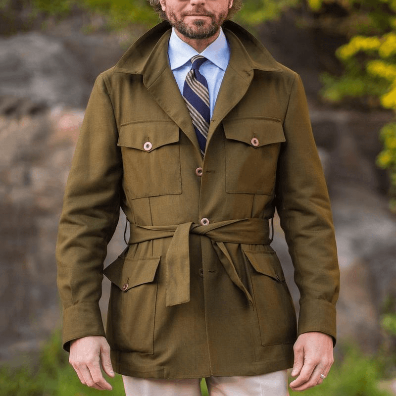 Autumn Men's Long Slim Coat - British Style Fashion Jacket