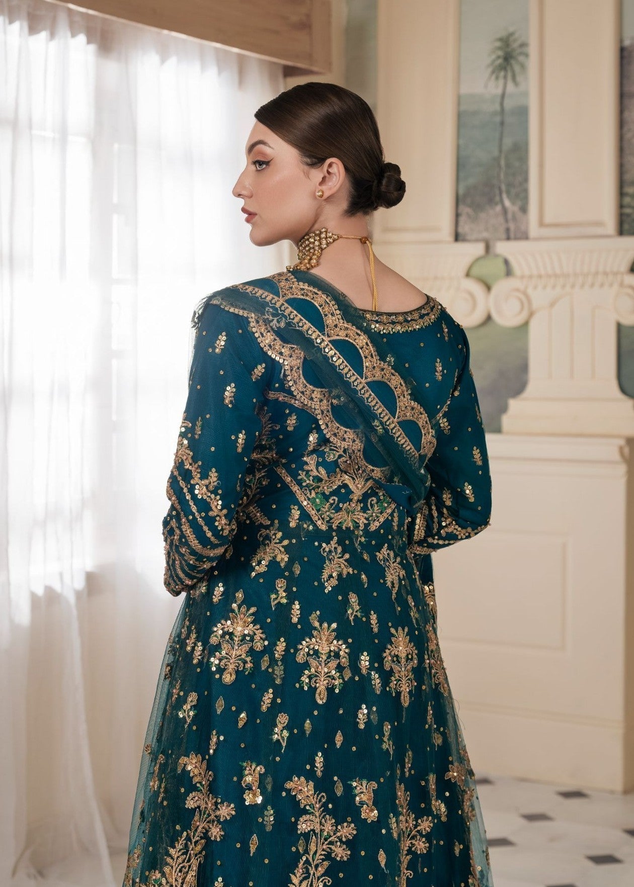 net Maxi in Cobalt blue