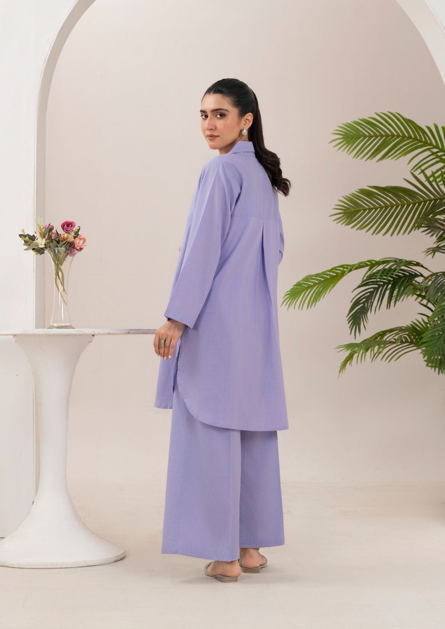 cotton Co Ord Sets in Lilac