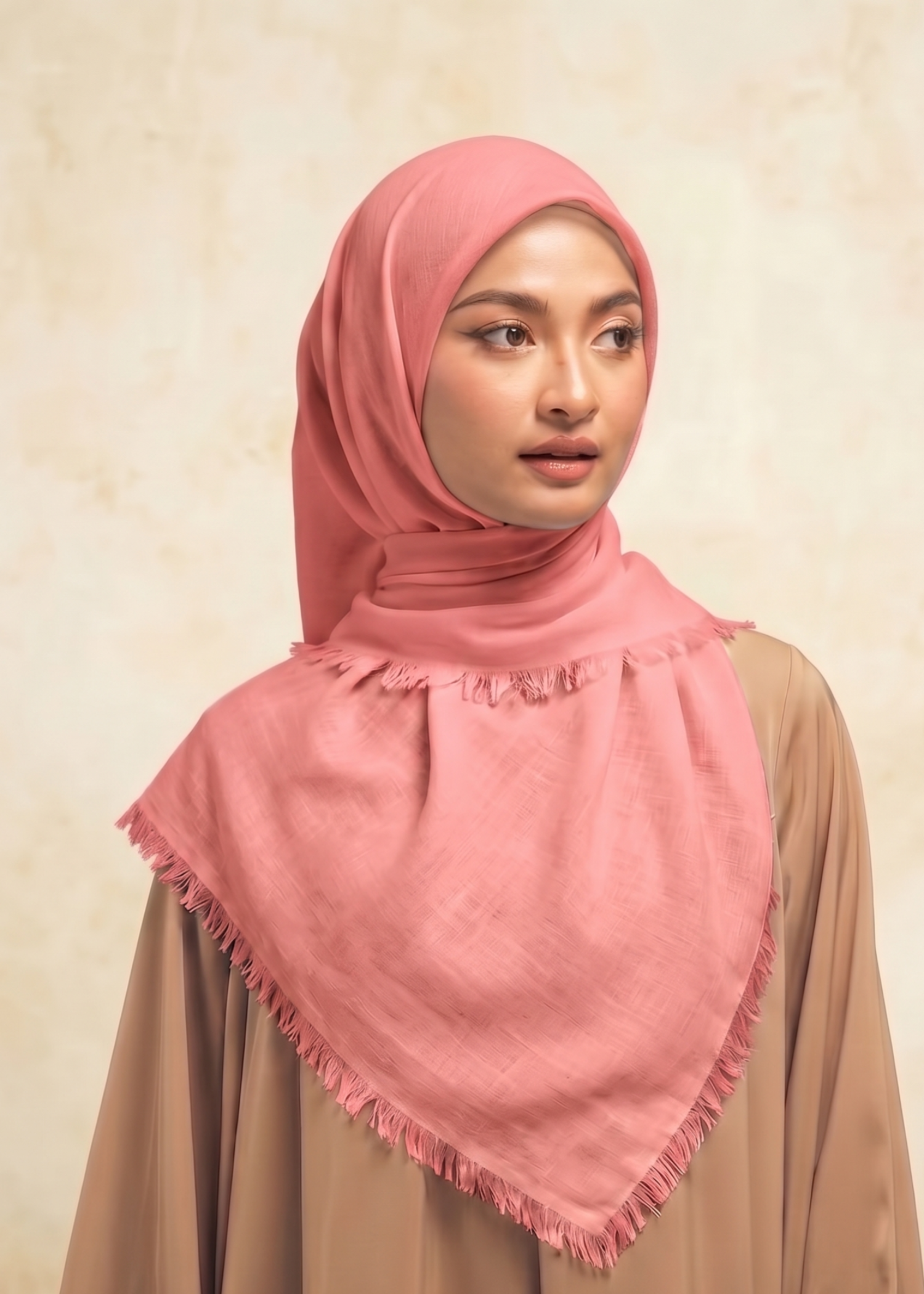 lawn Hijab in Rose pink