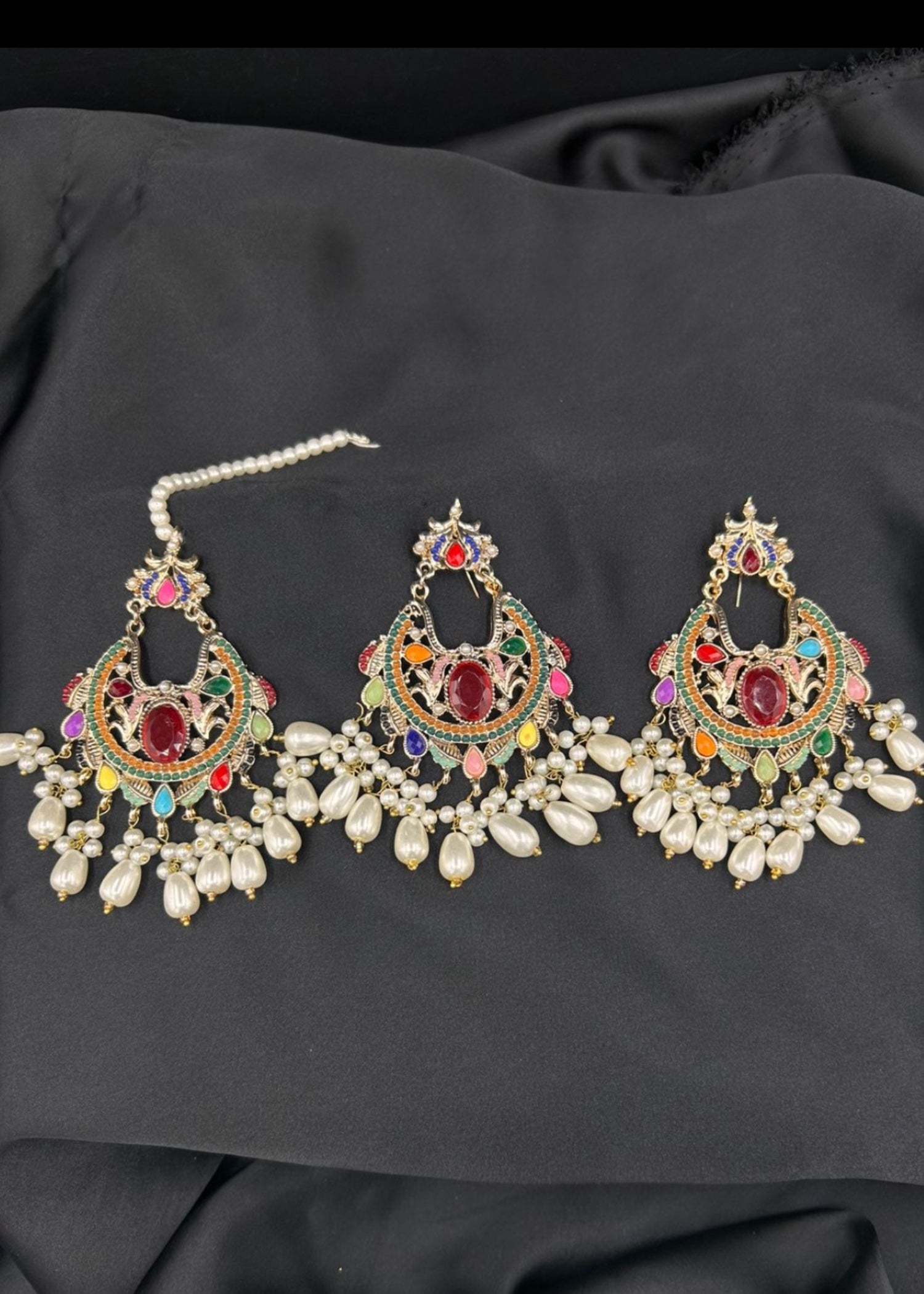 Jewelry Set in Multi Color by - Trendy Women Jewelry Set CUD5002