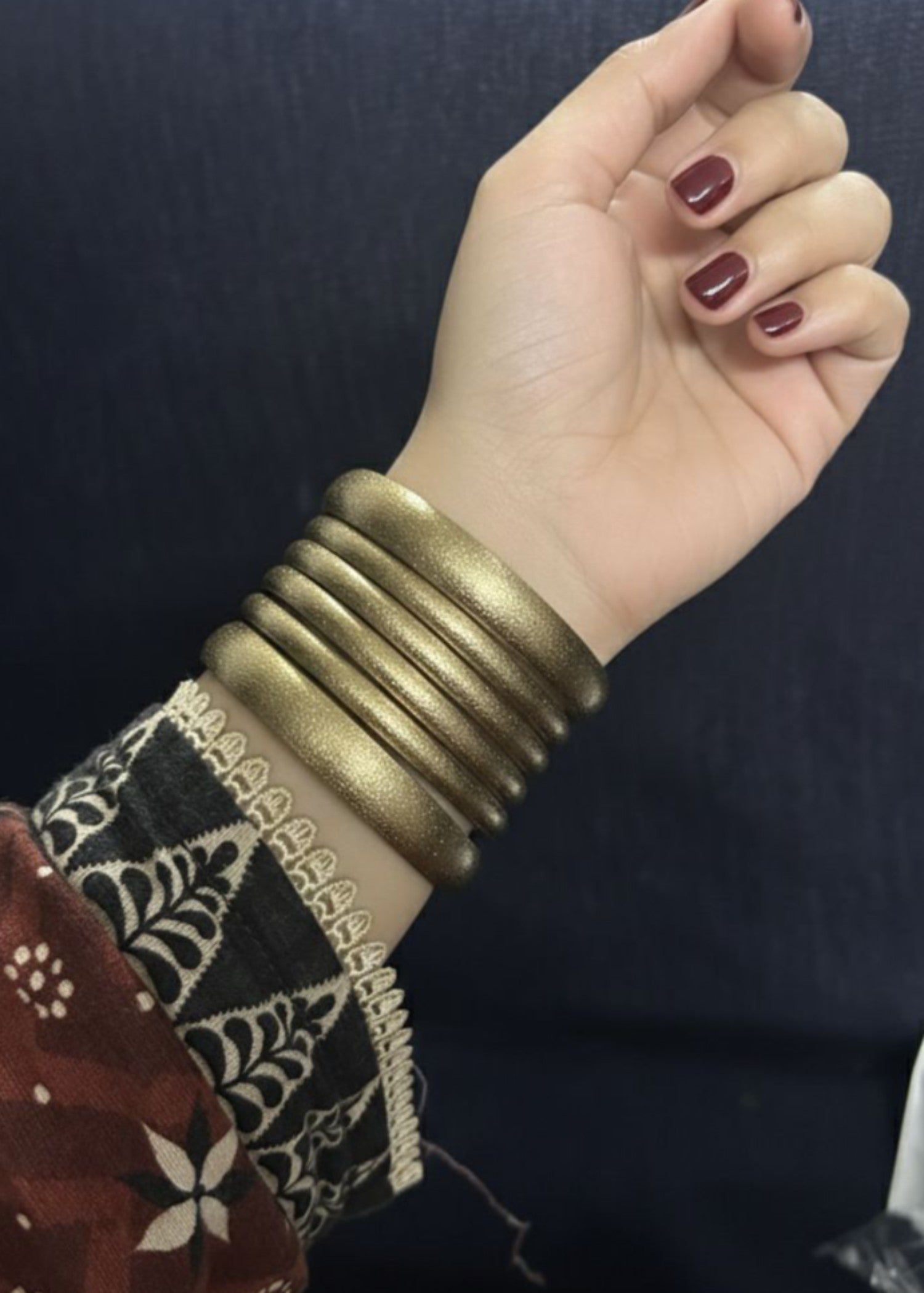 Bangles in Gold Color by - Trendy Women Bangles DGB8845