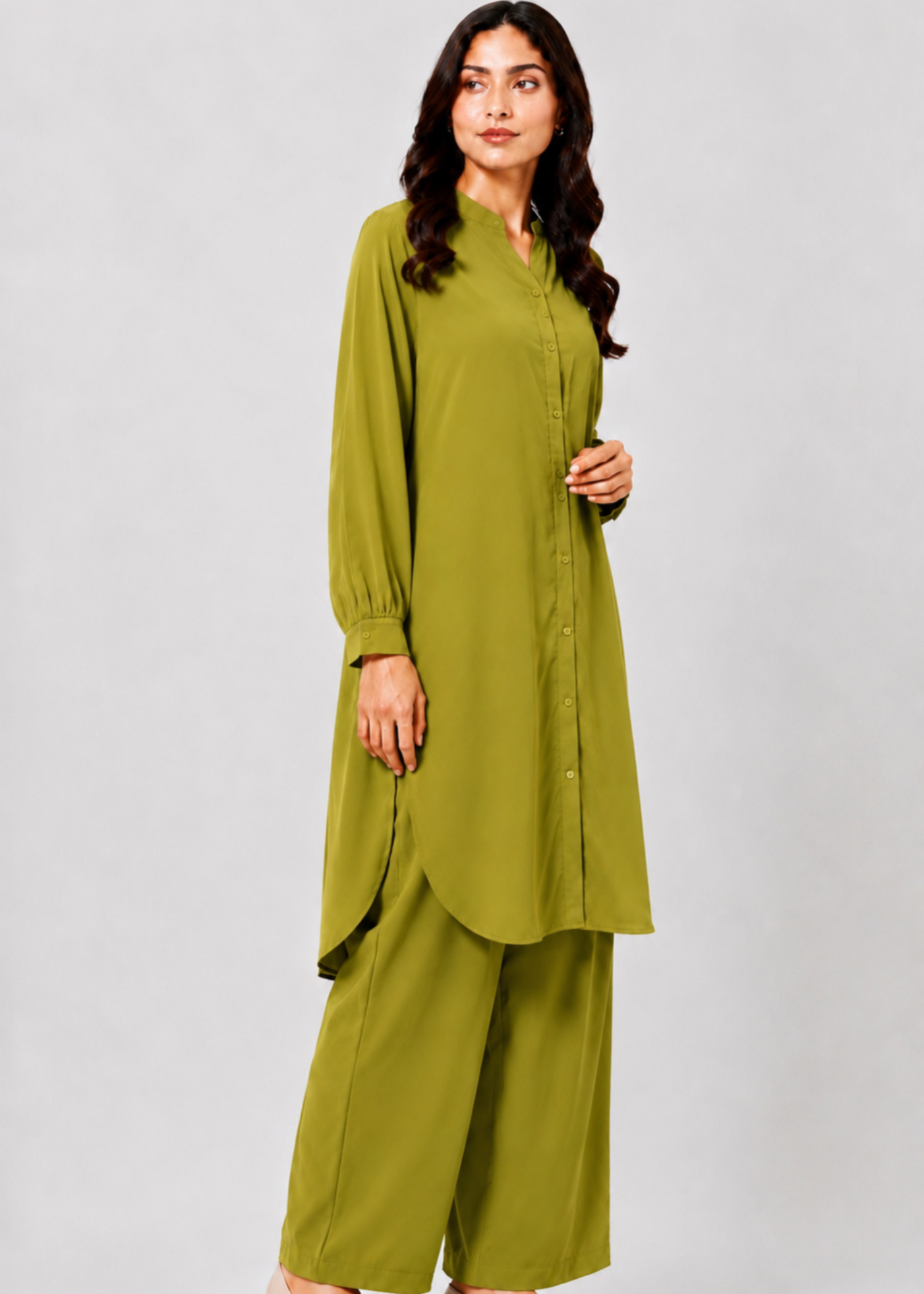 linen Co Ord Sets in Apple green