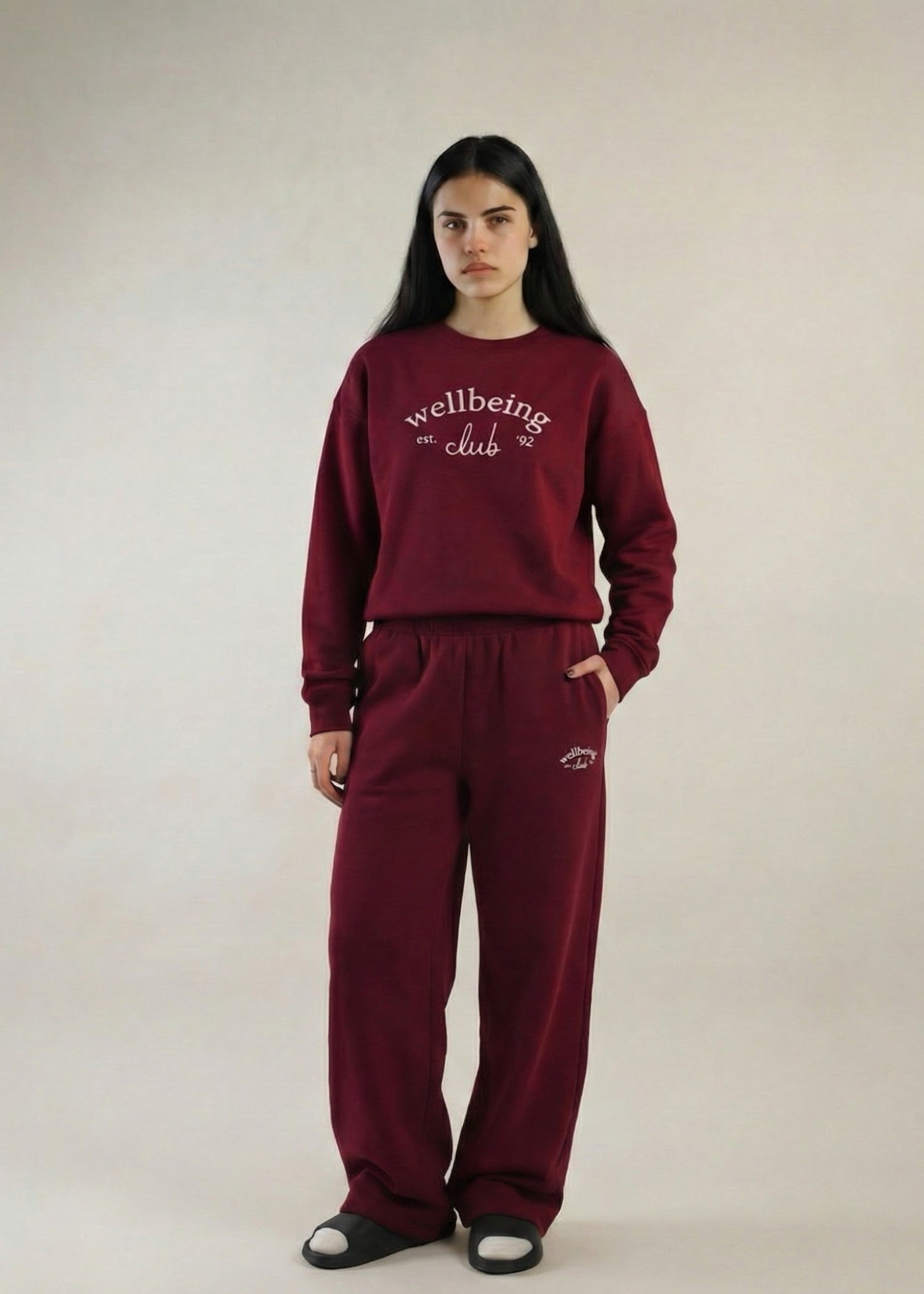 polycotton Co Ord Sets in Burgundy
