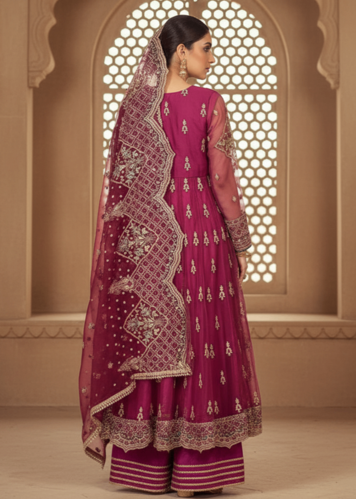 net Maxi in Burgundy