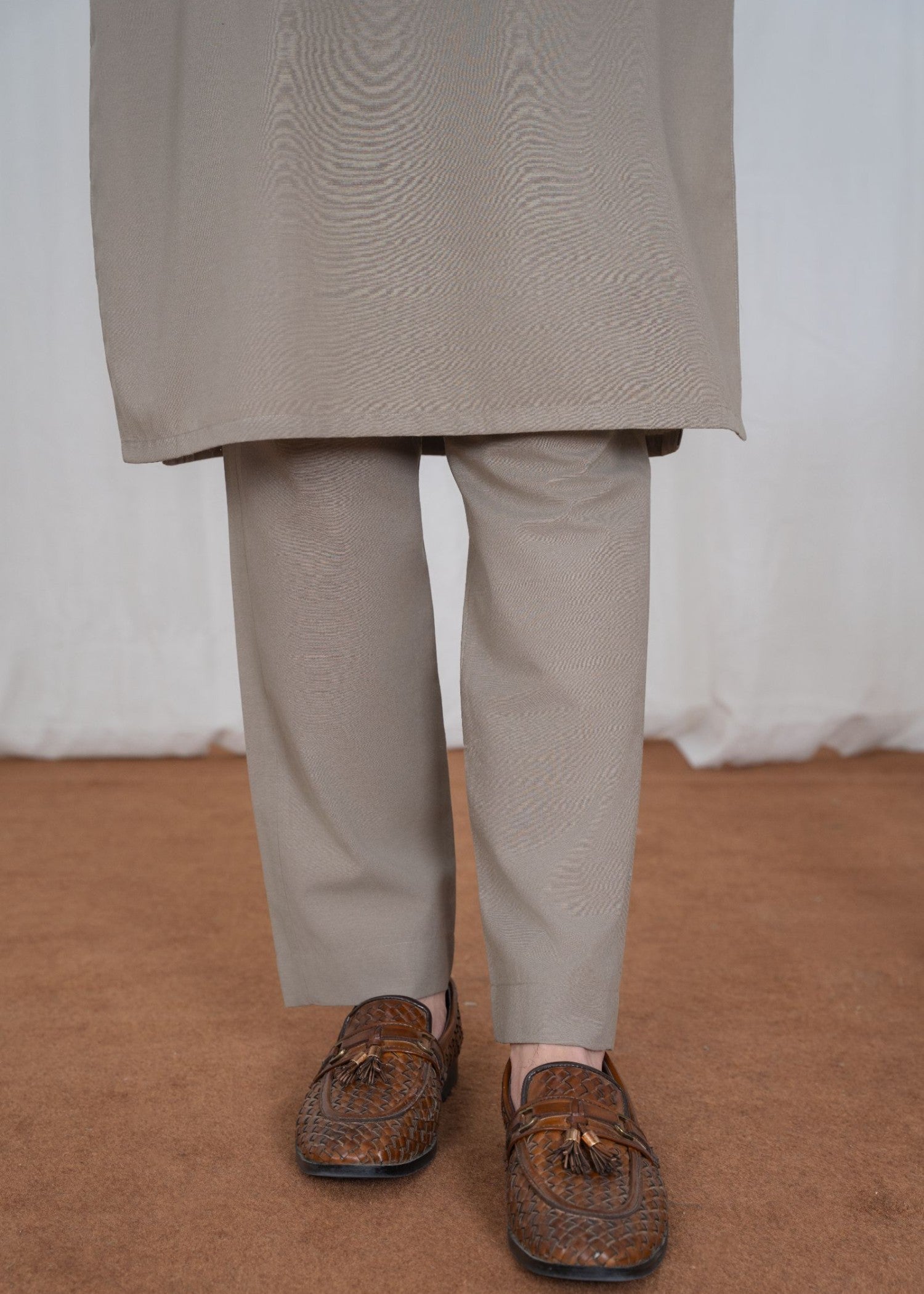 karandi Kurta Set in Grey