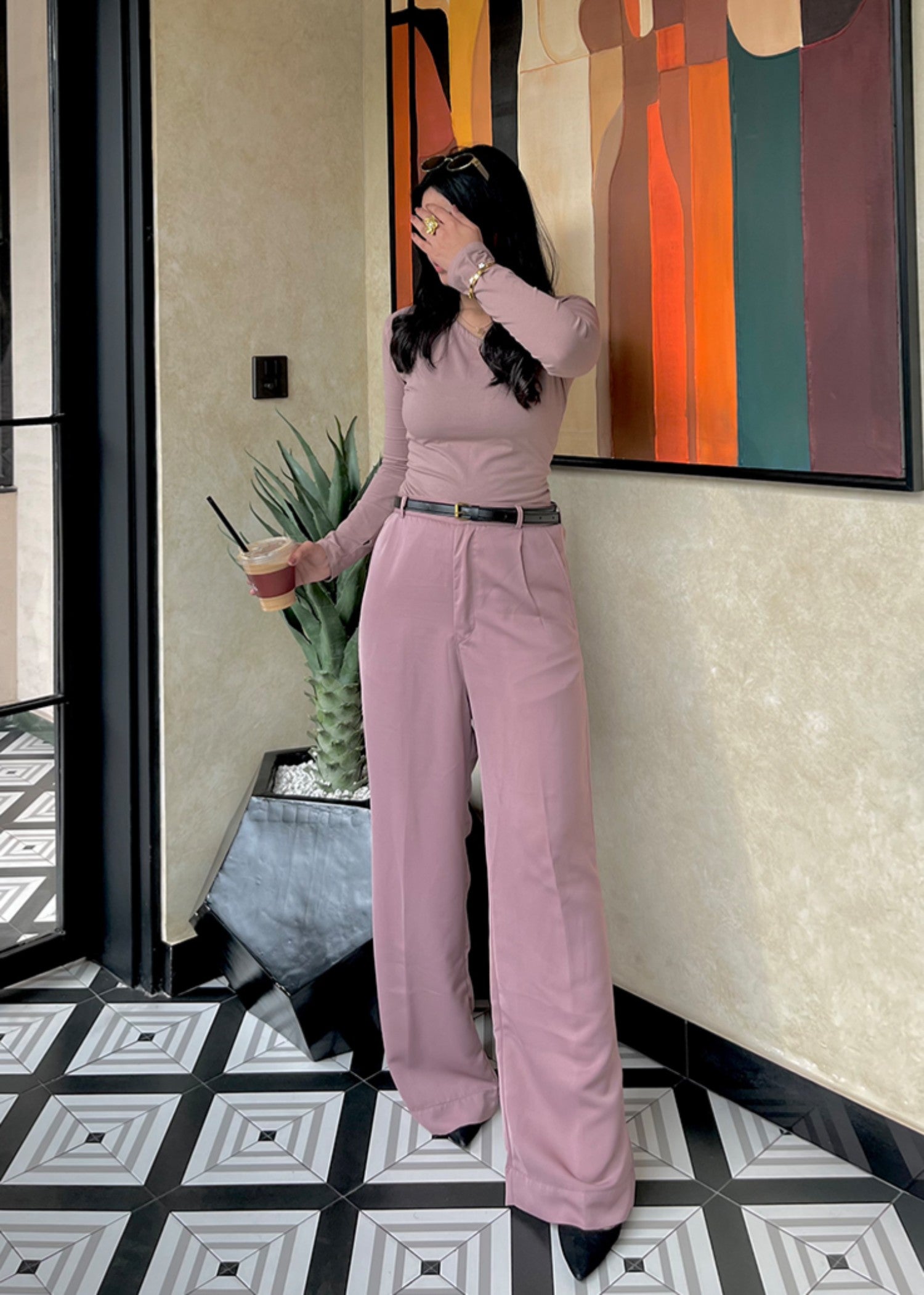 georgette Pants in Pink