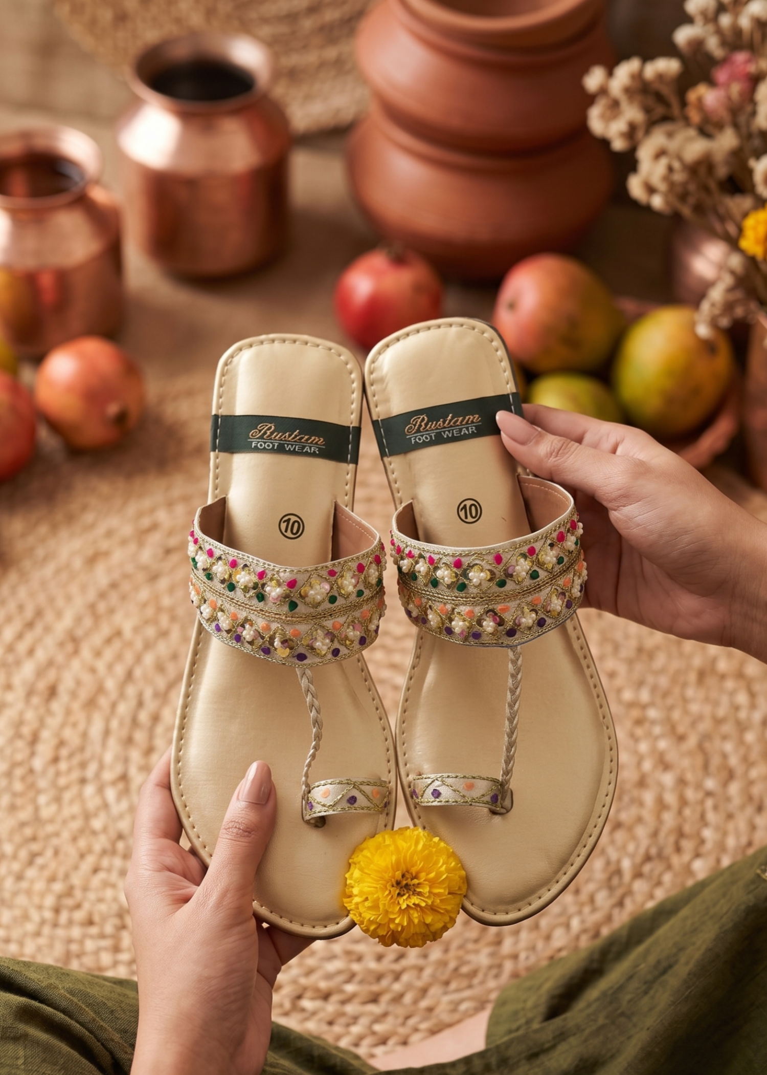 Kolapuri in Multi by - High Quality Women Kolapuri SLW1912