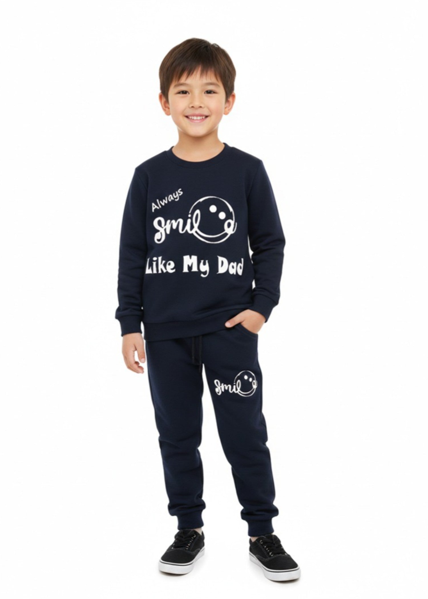 fleece Tracksuit in Prussian blue