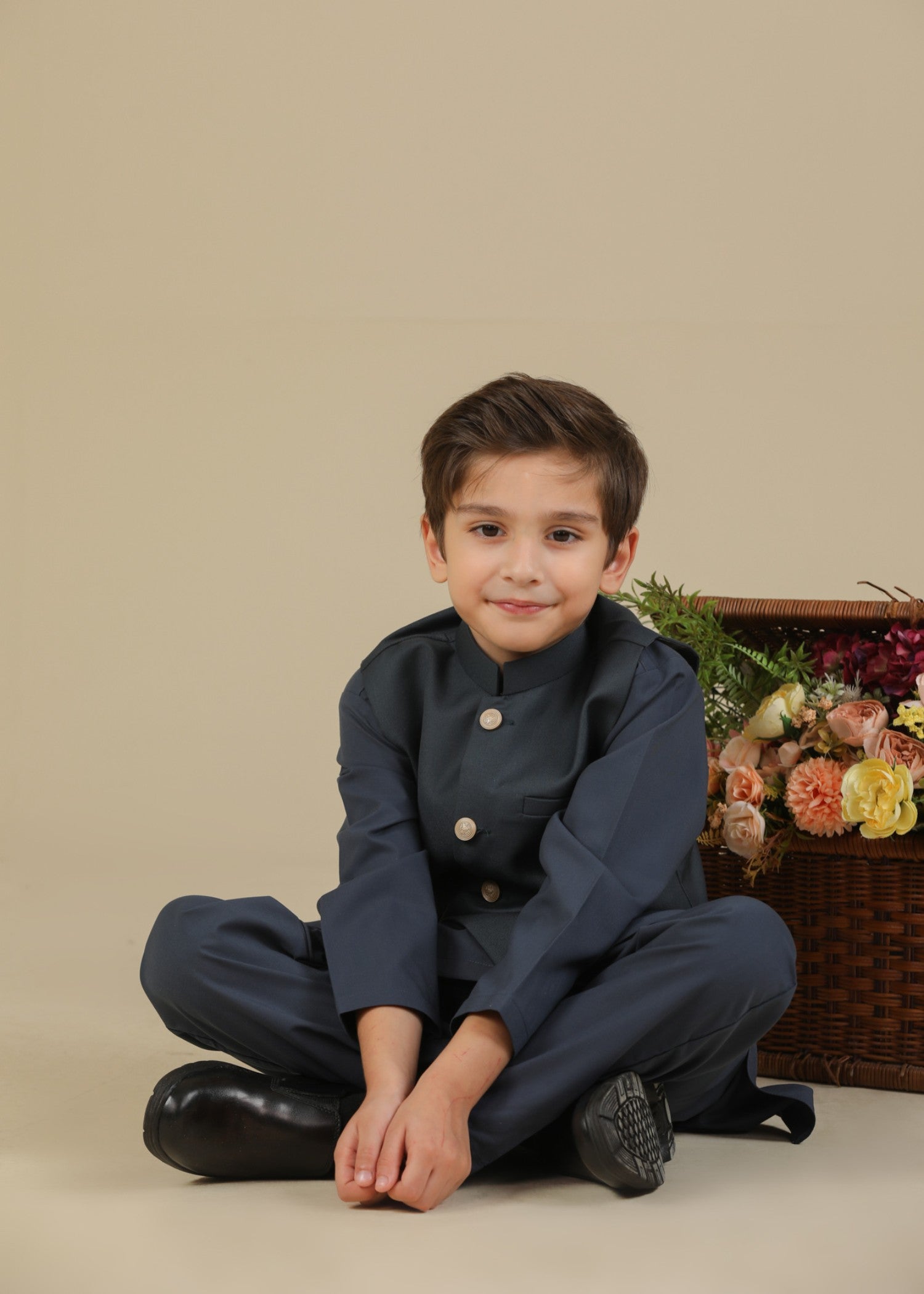 suiting Waistcoat in Charcoal