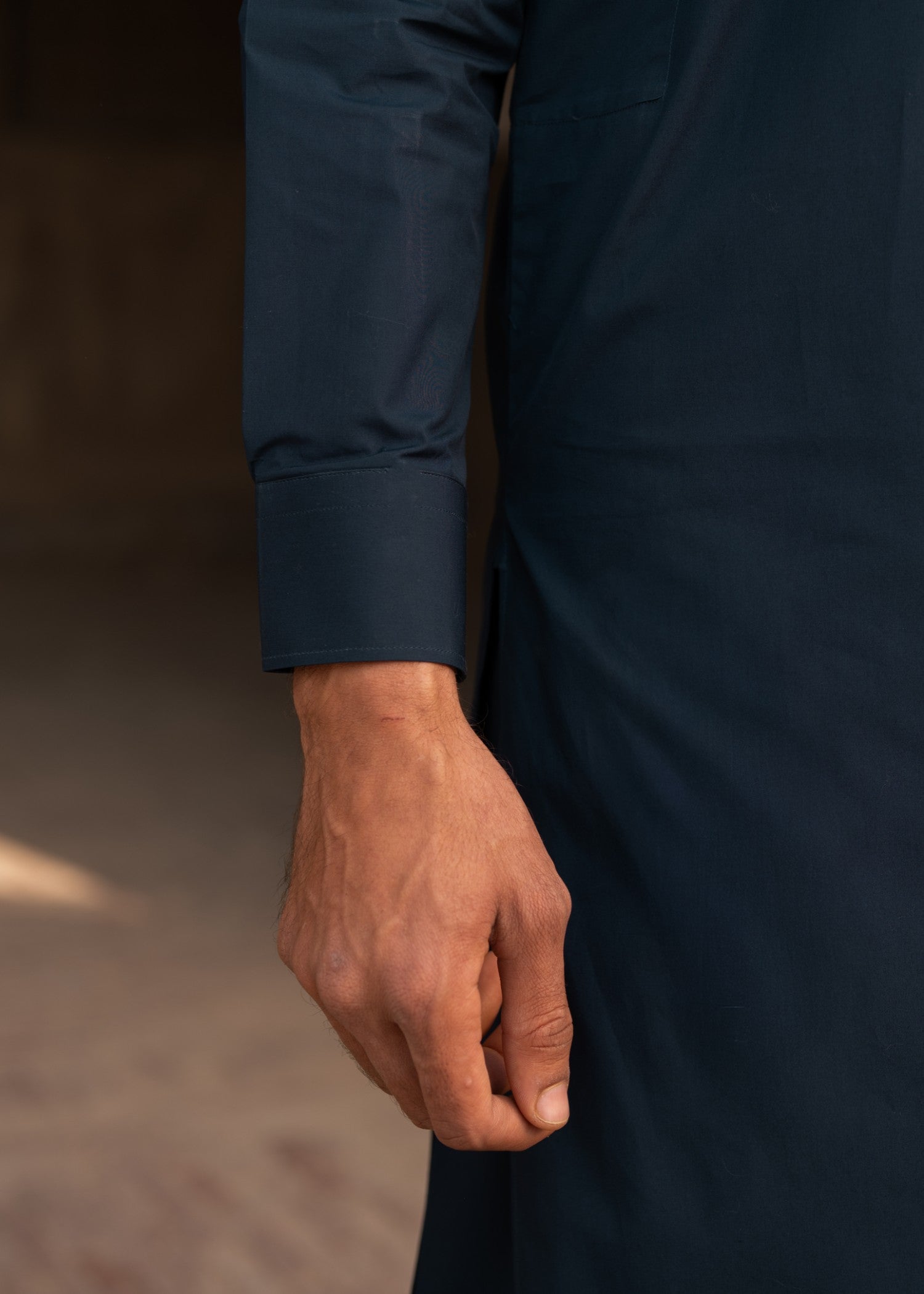 cotton Shalwar Kameez in Navy blue