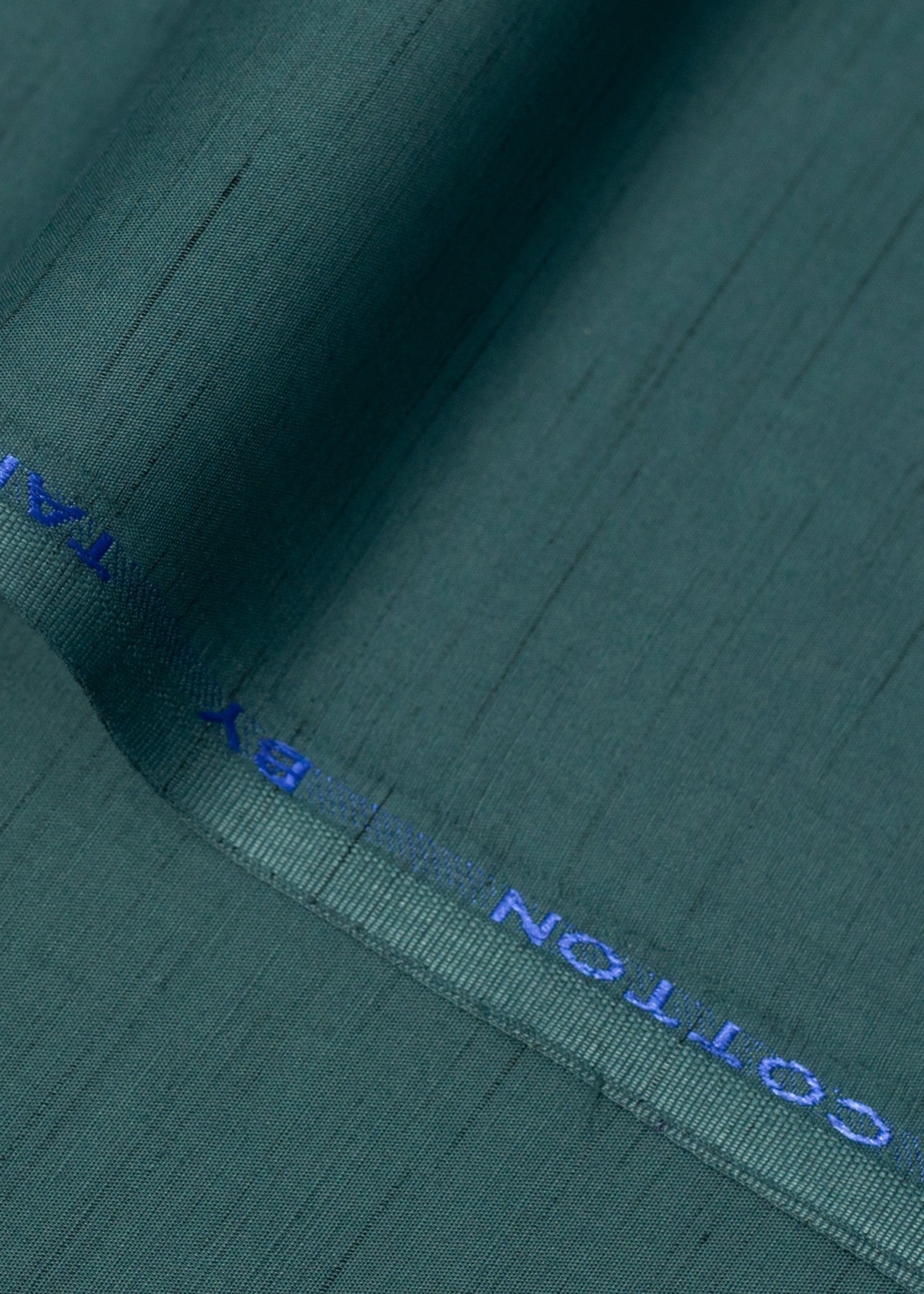 cotton viscose Unstitched in Eucalyptus green