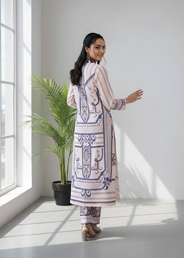 blended khaddar Co Ord Sets in Tea rose pink
