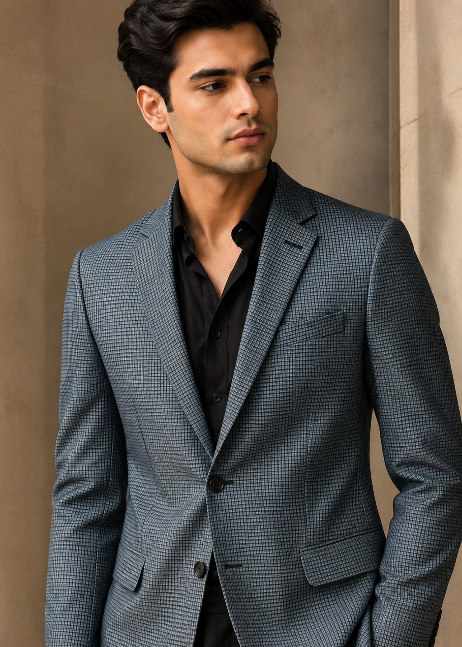 tropical Blazer in Sky blue