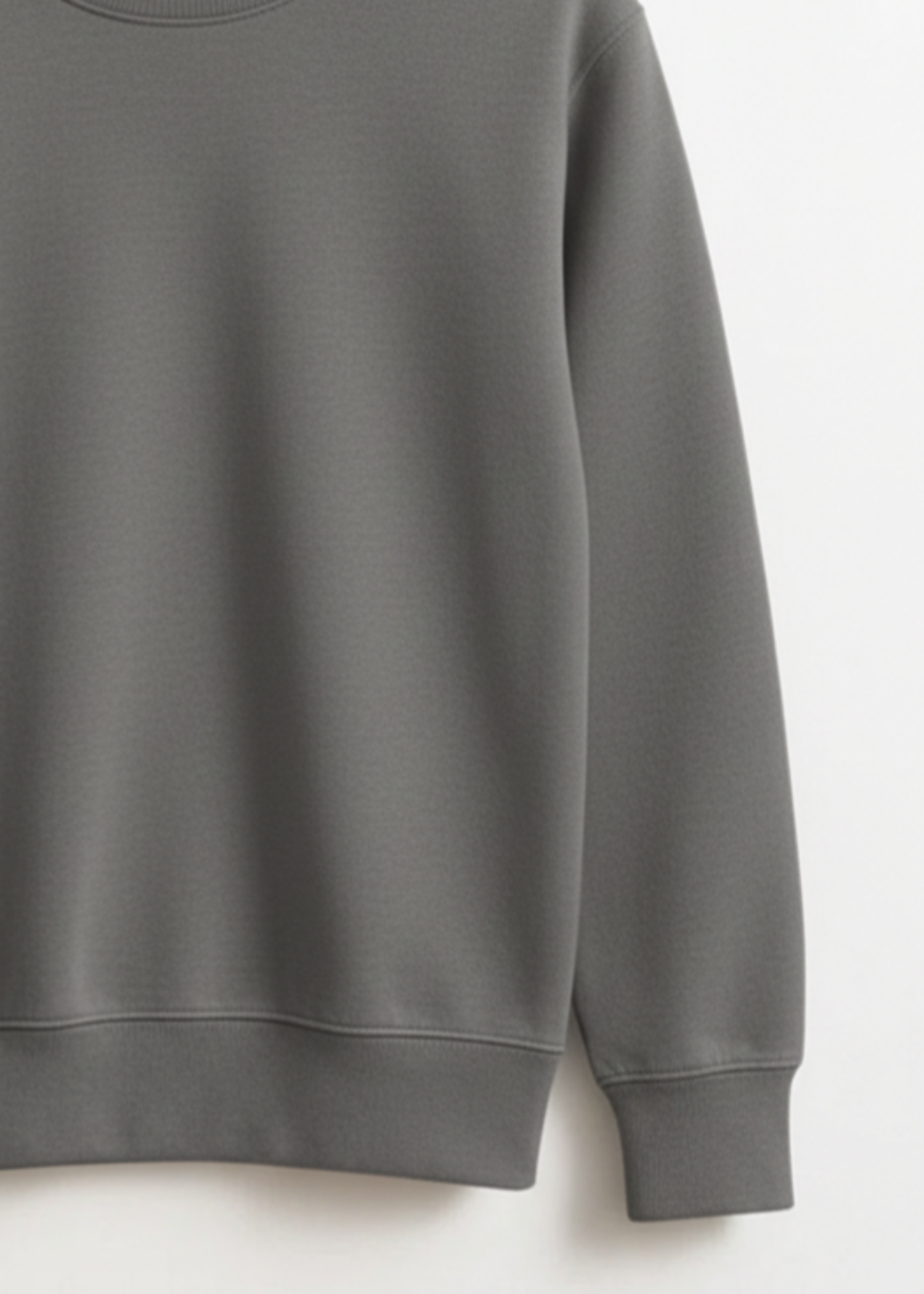 fleece Sweatshirt in Dim grey