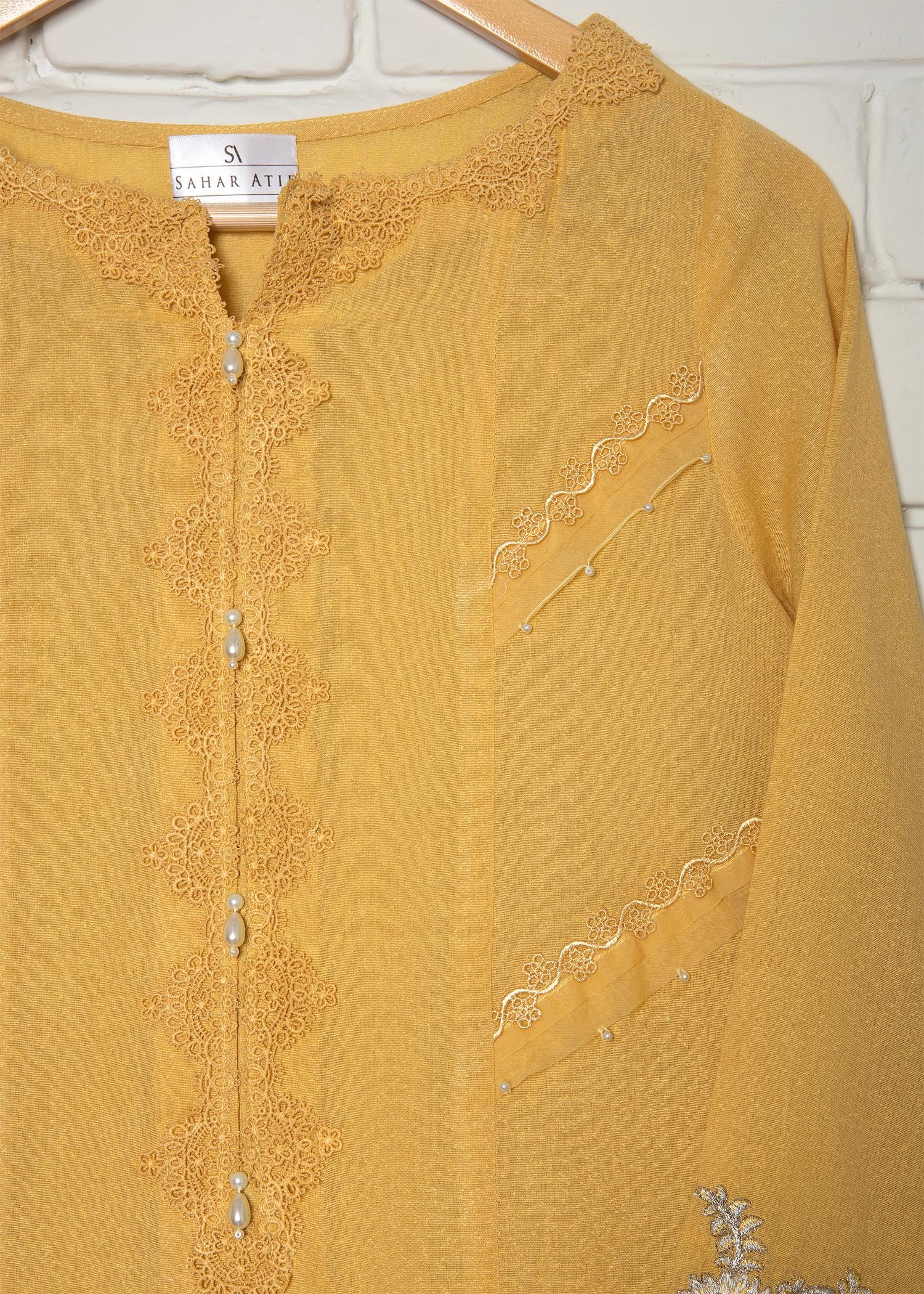 karandi Kurta Set in Yellow