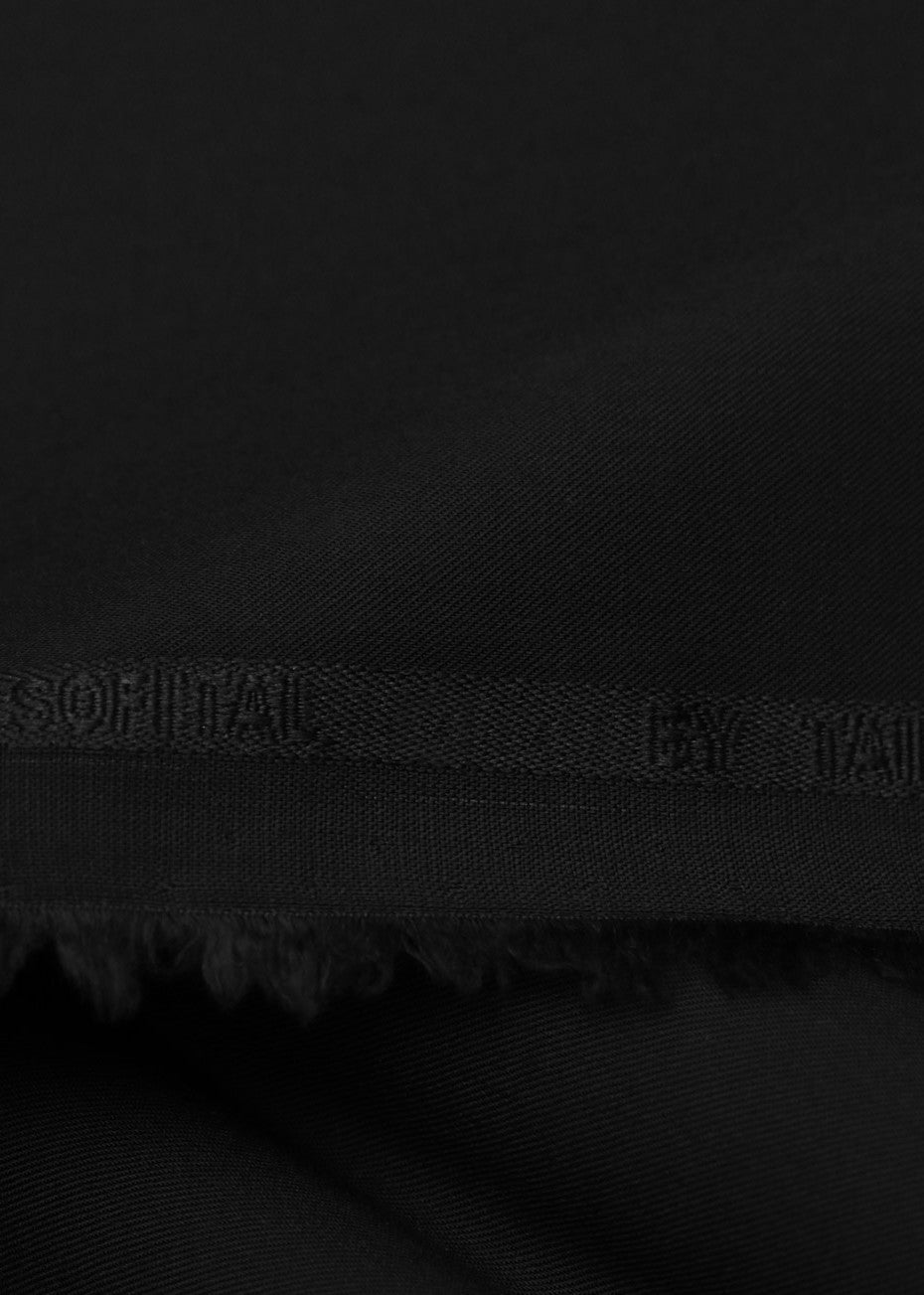 wash & wear Unstitched in Jet black