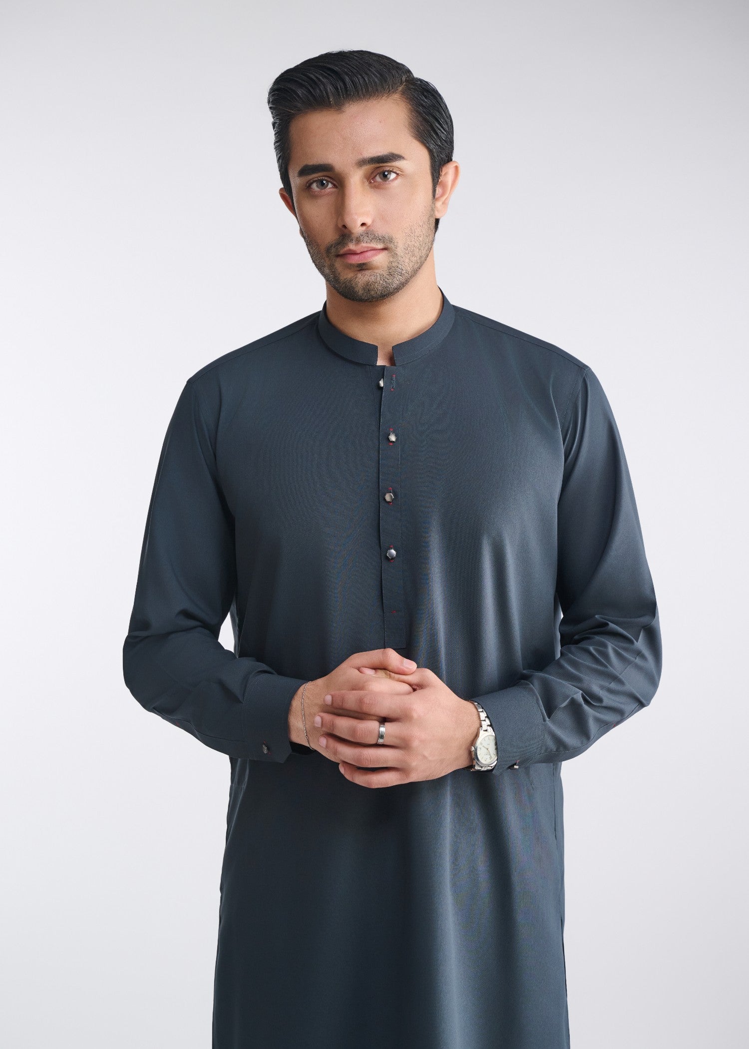 cotton Shalwar Kameez in Aegean blue