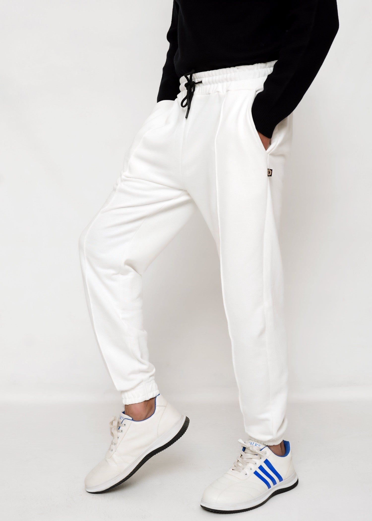 terry Jogger Pants in White