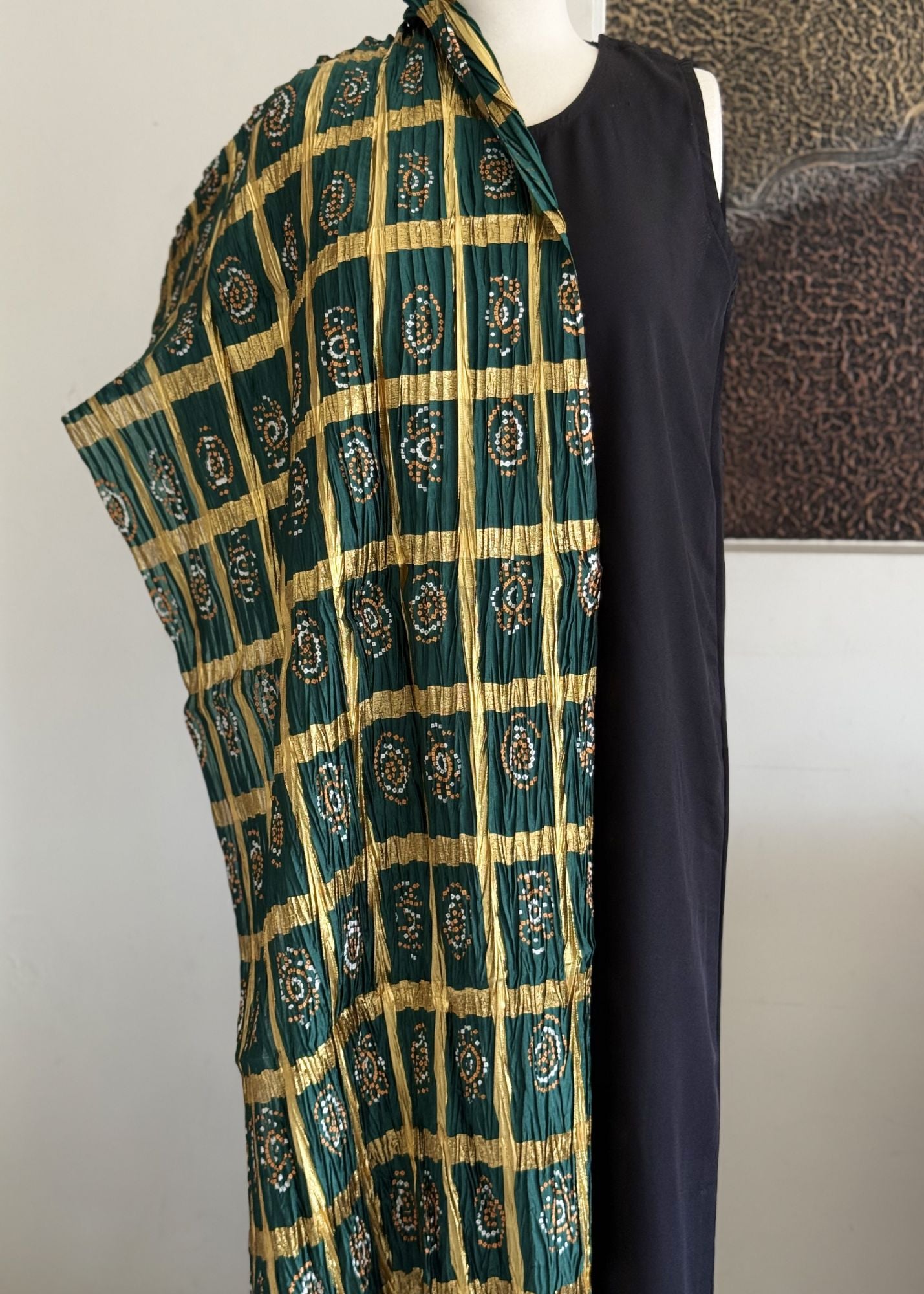 Dupatta in Green Color by - Trendy Women Dupatta VFR1868