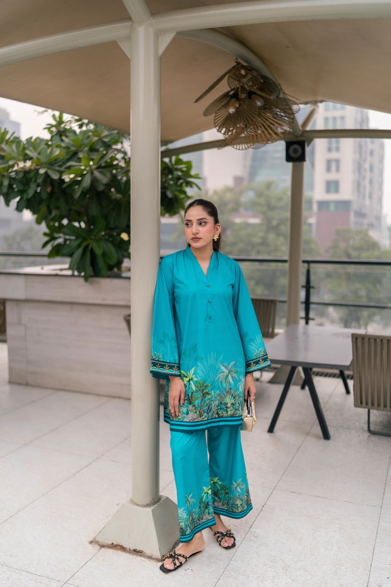 crepe Co Ord Sets in Blue