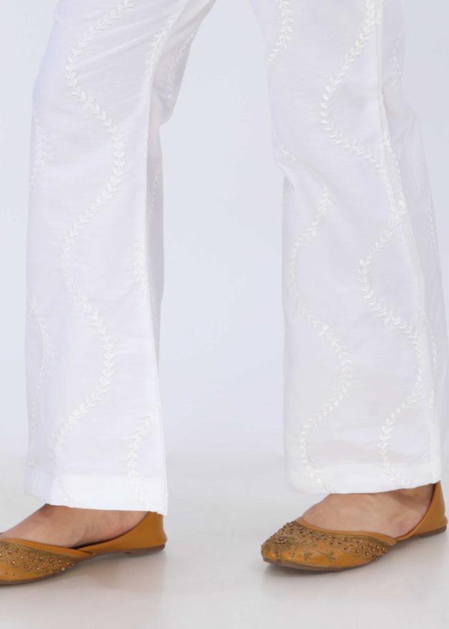 cambric Trousers in White smoke