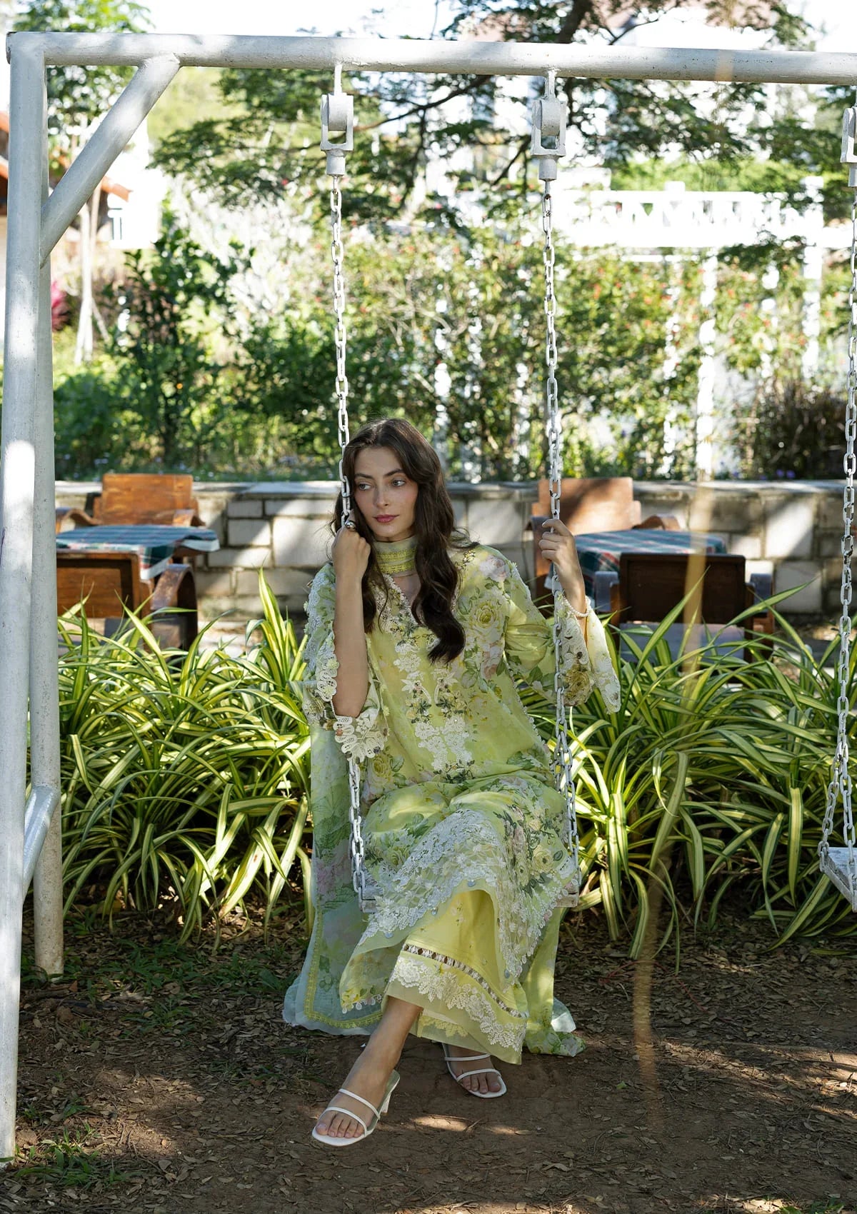 Signature Embroidered Lawn Prints – ESA-7A IVORY SEASON