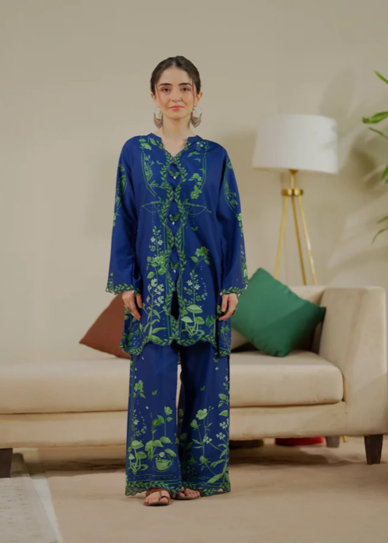 cambric Co Ord Sets in Blue