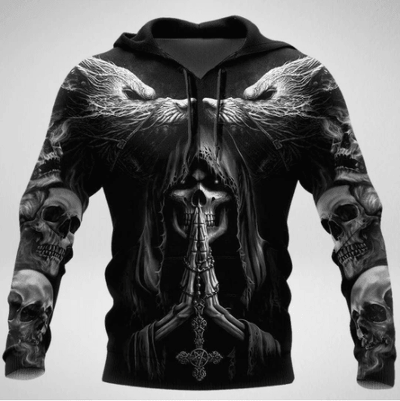 New 3D Digital Printing Hoodie Loose Sweater