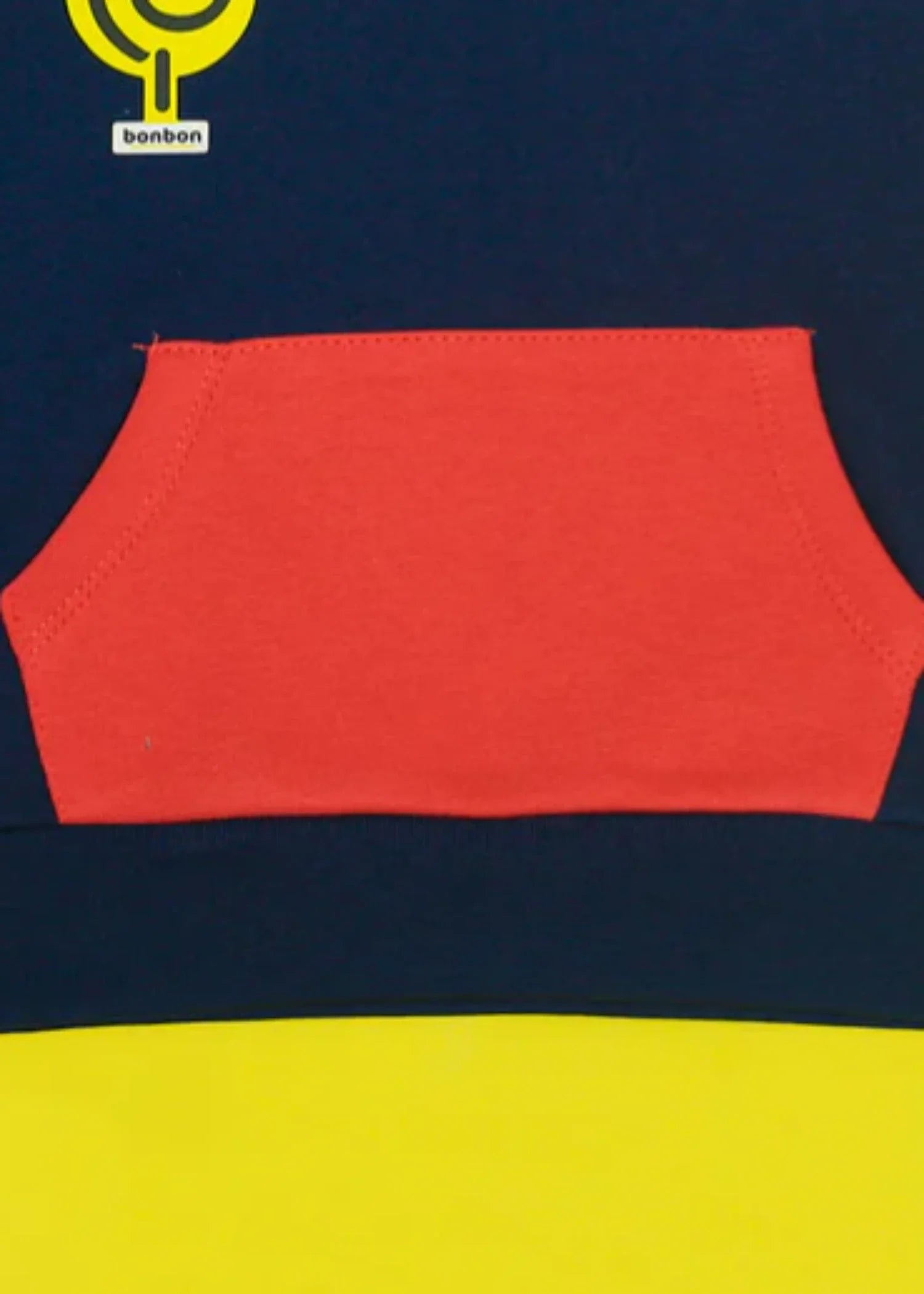 fleece Hoodie in Navy blue, white