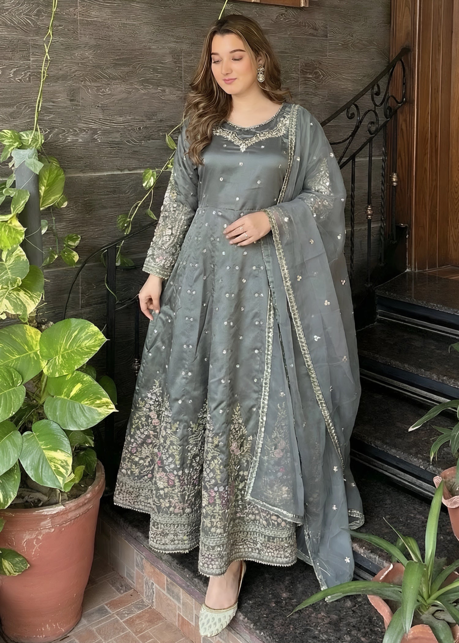 silk Maxi in Grey
