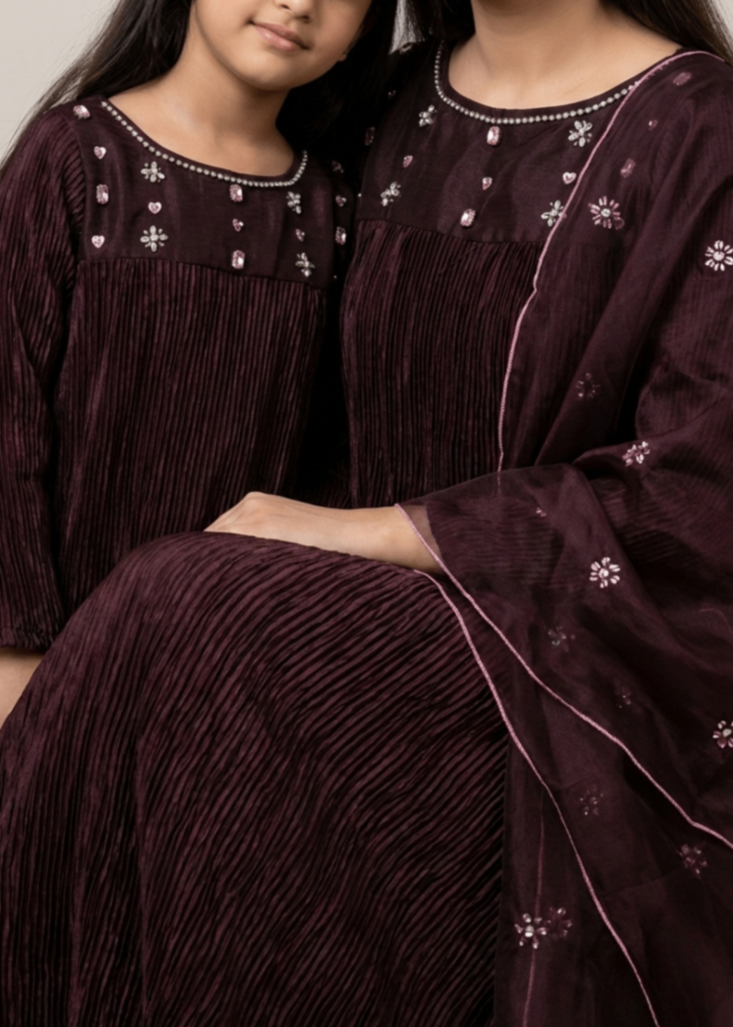 silk Maxi in Burgundy