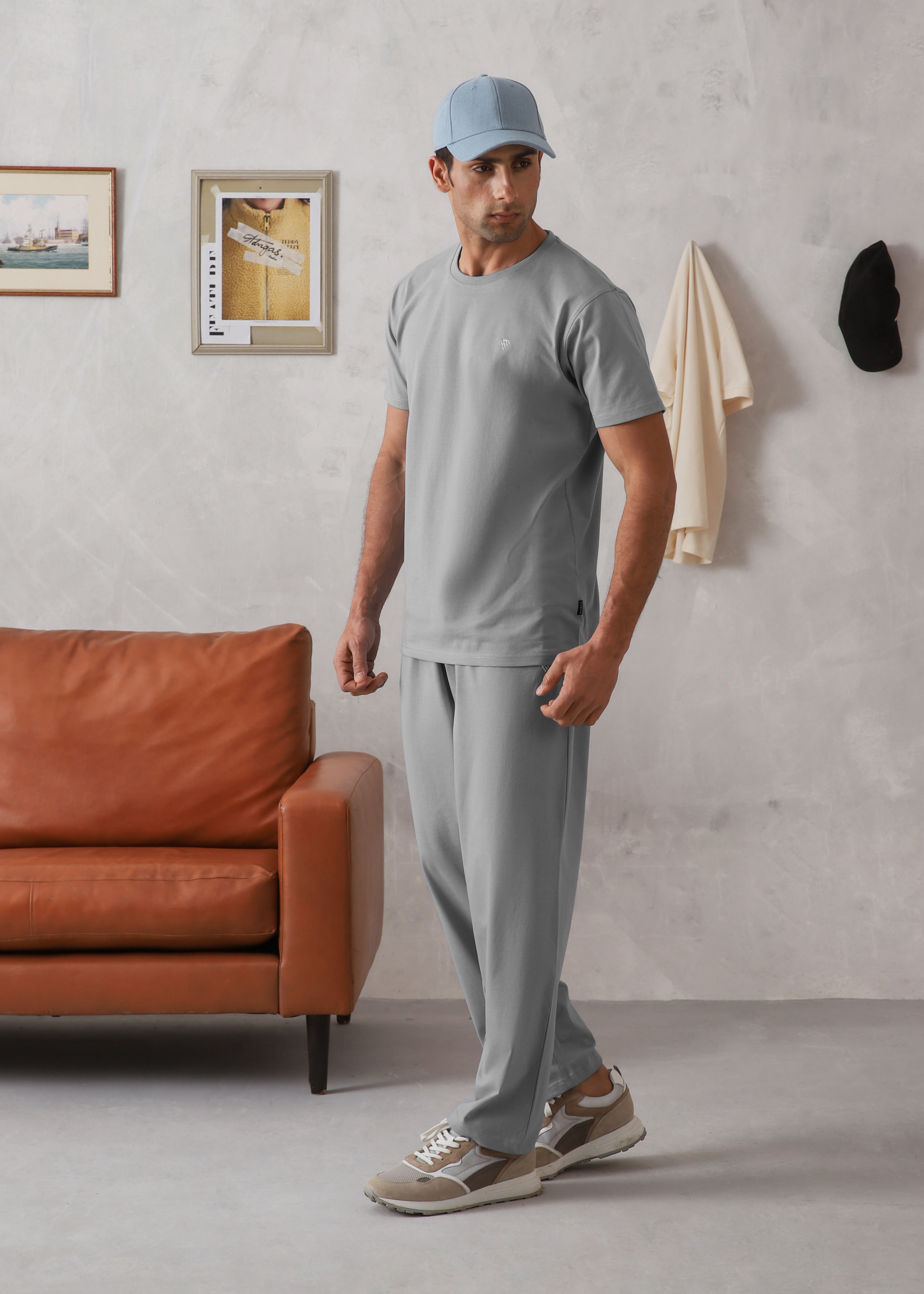 cotton Tracksuit in Ash grey
