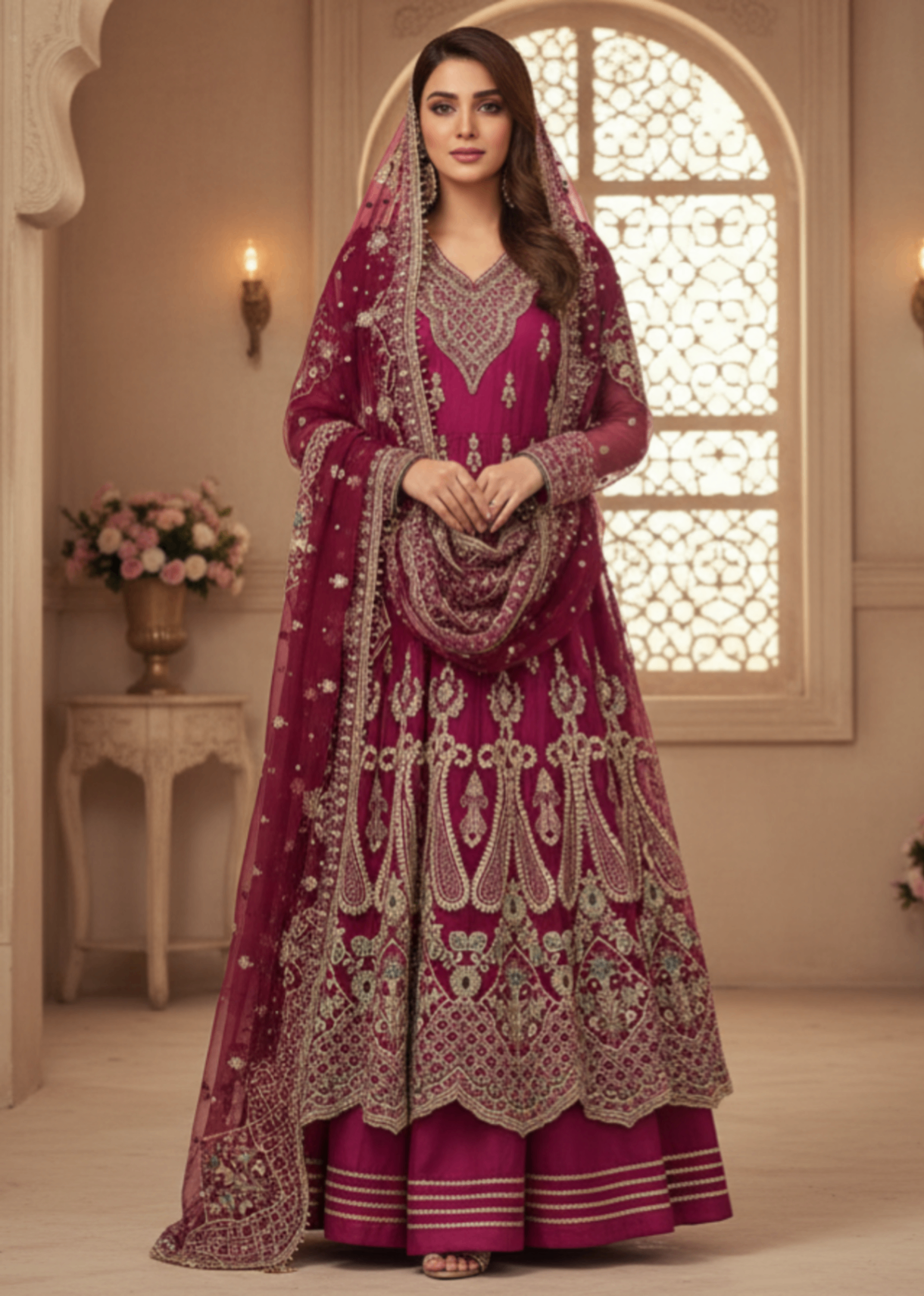 net Maxi in Burgundy