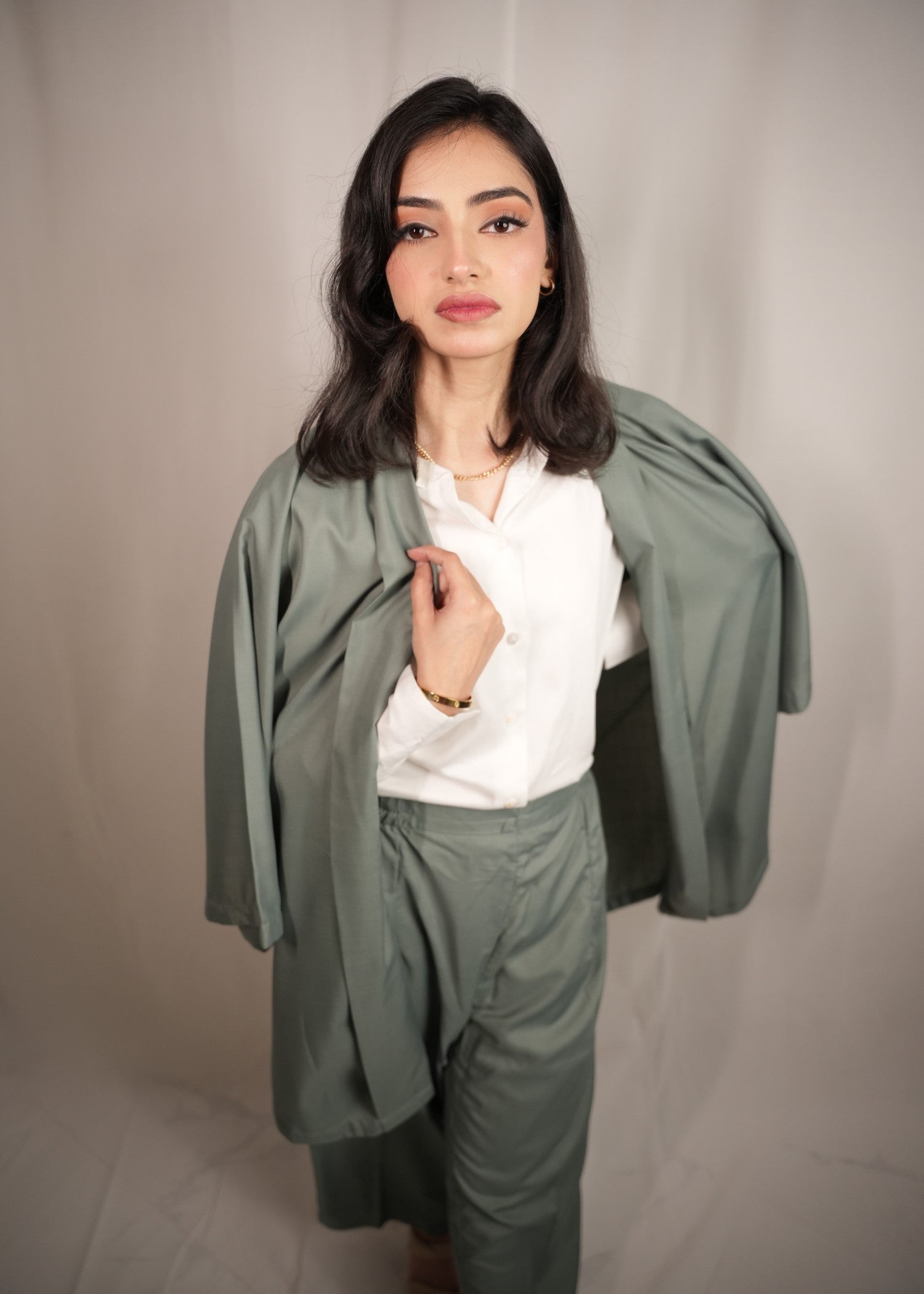 wash & wear Co Ord Sets in Sage green