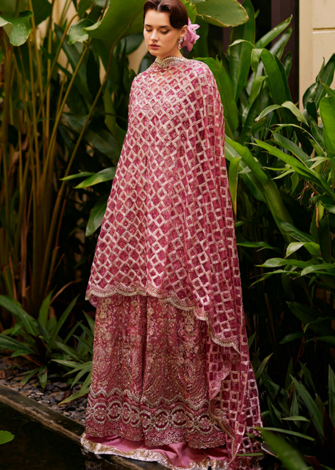 net Unstitched in Magenta
