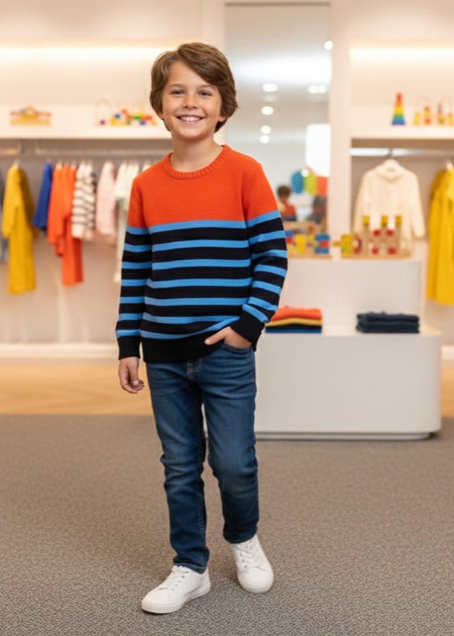 jersey knit Sweater in Multi