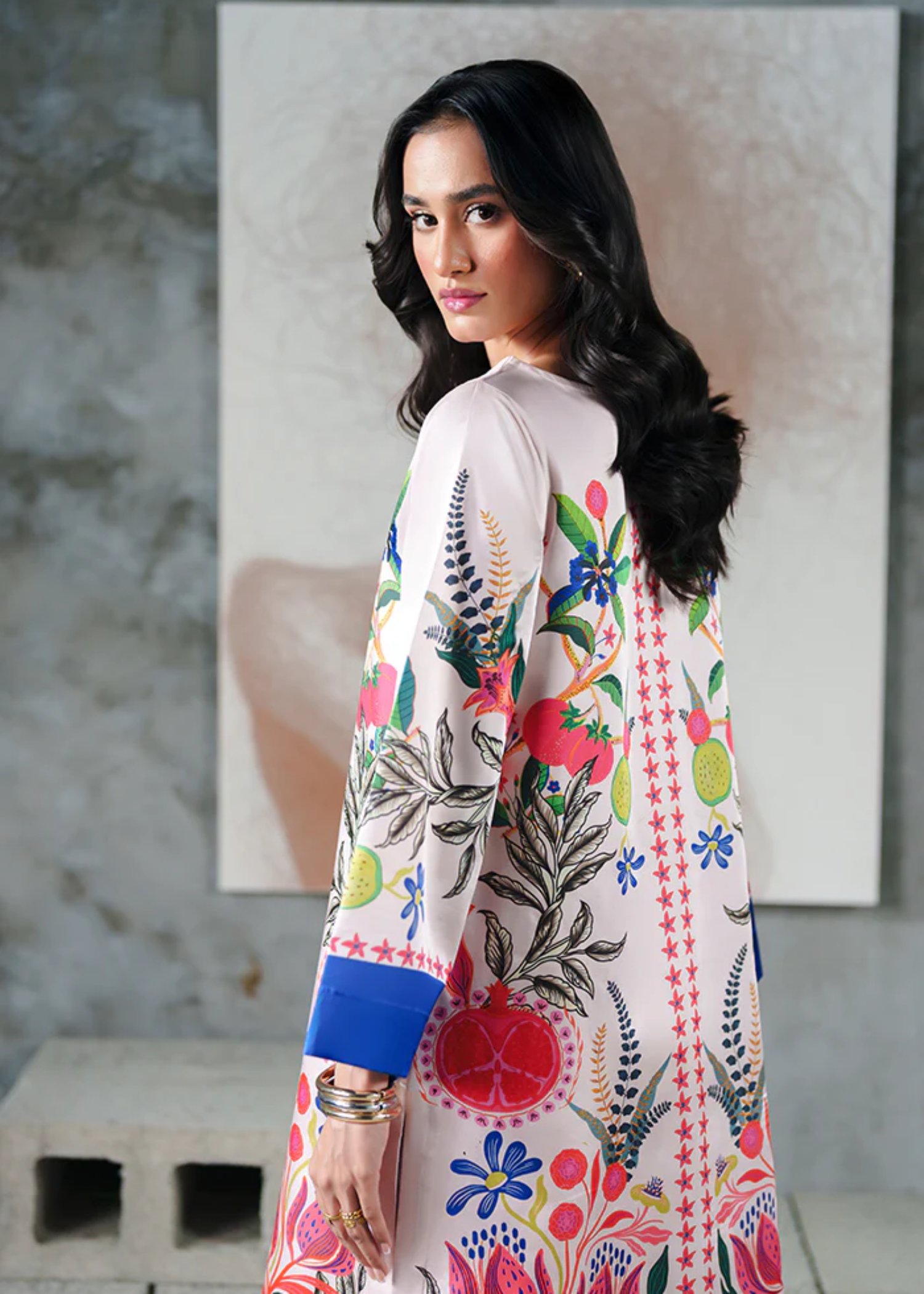 pk charmuse silk Co Ord Sets in Blue, linen