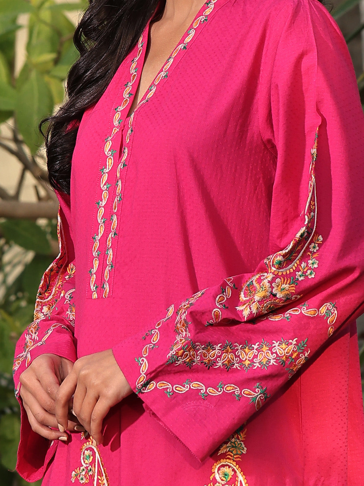 dobby Kurti in Hot pink