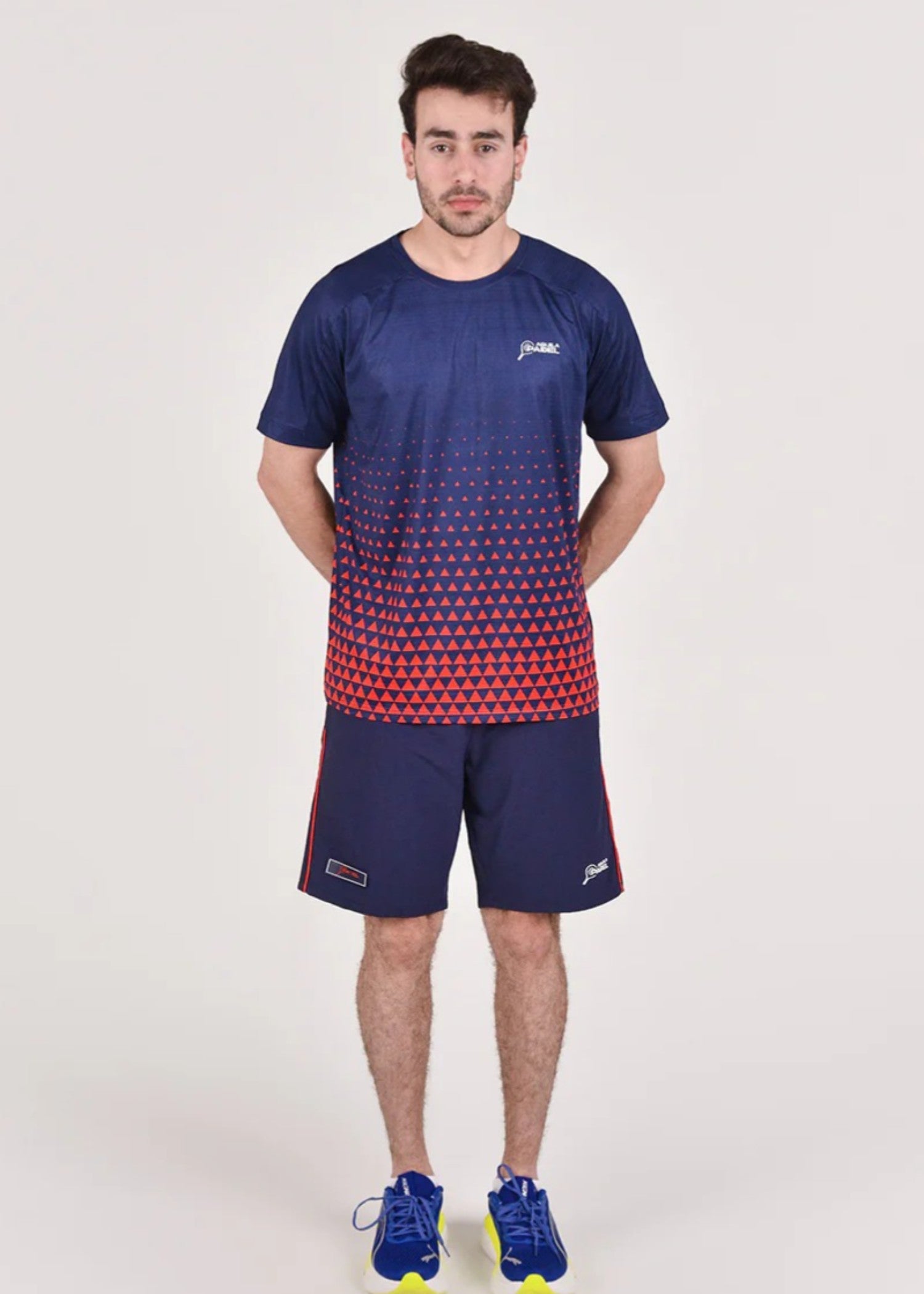 microfiber polyester T Shirt in Dark blue