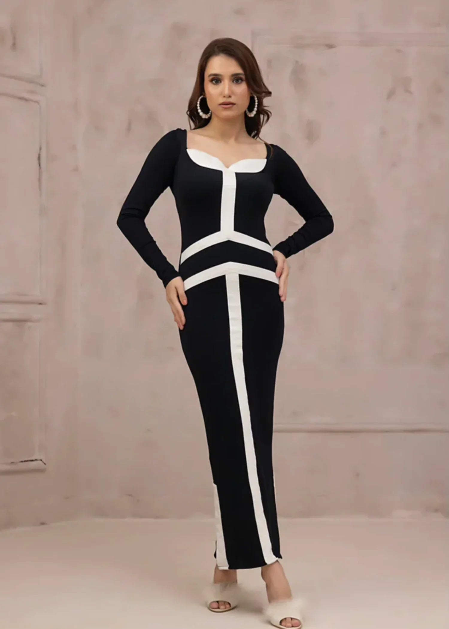 spandex Dress in Black