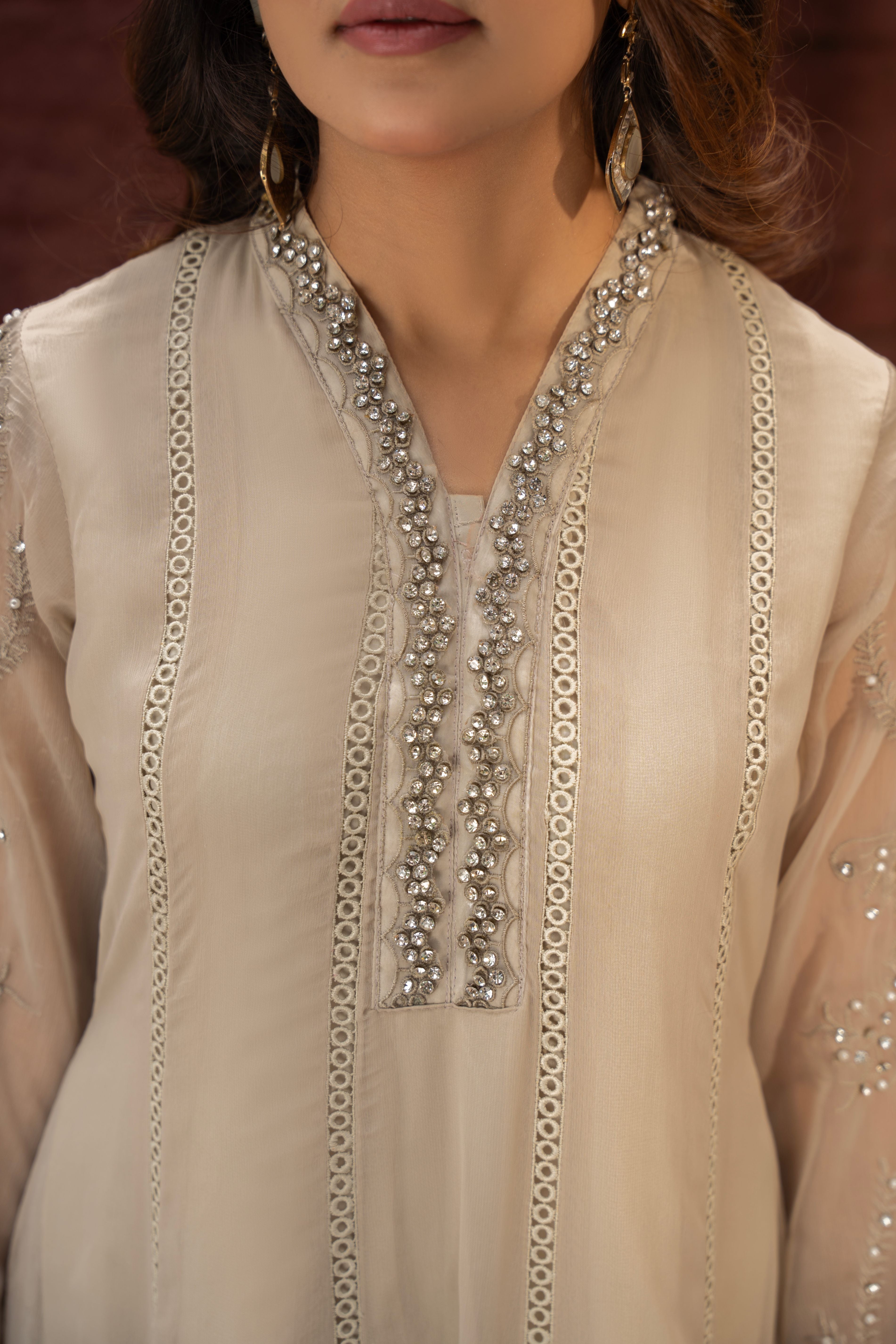 chiffon Maxi in Tan brown
