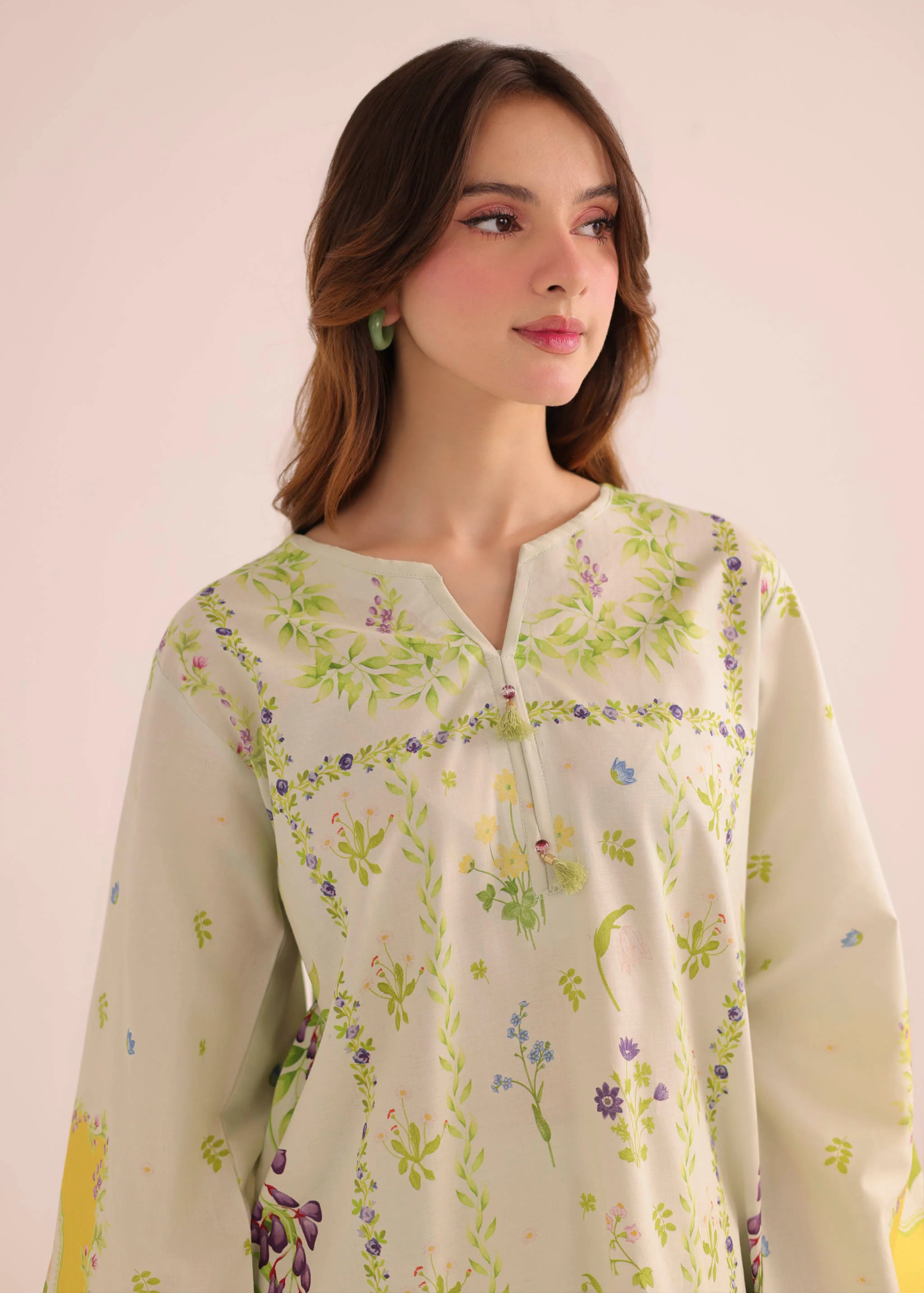lawn Co Ord Sets in Pastel green