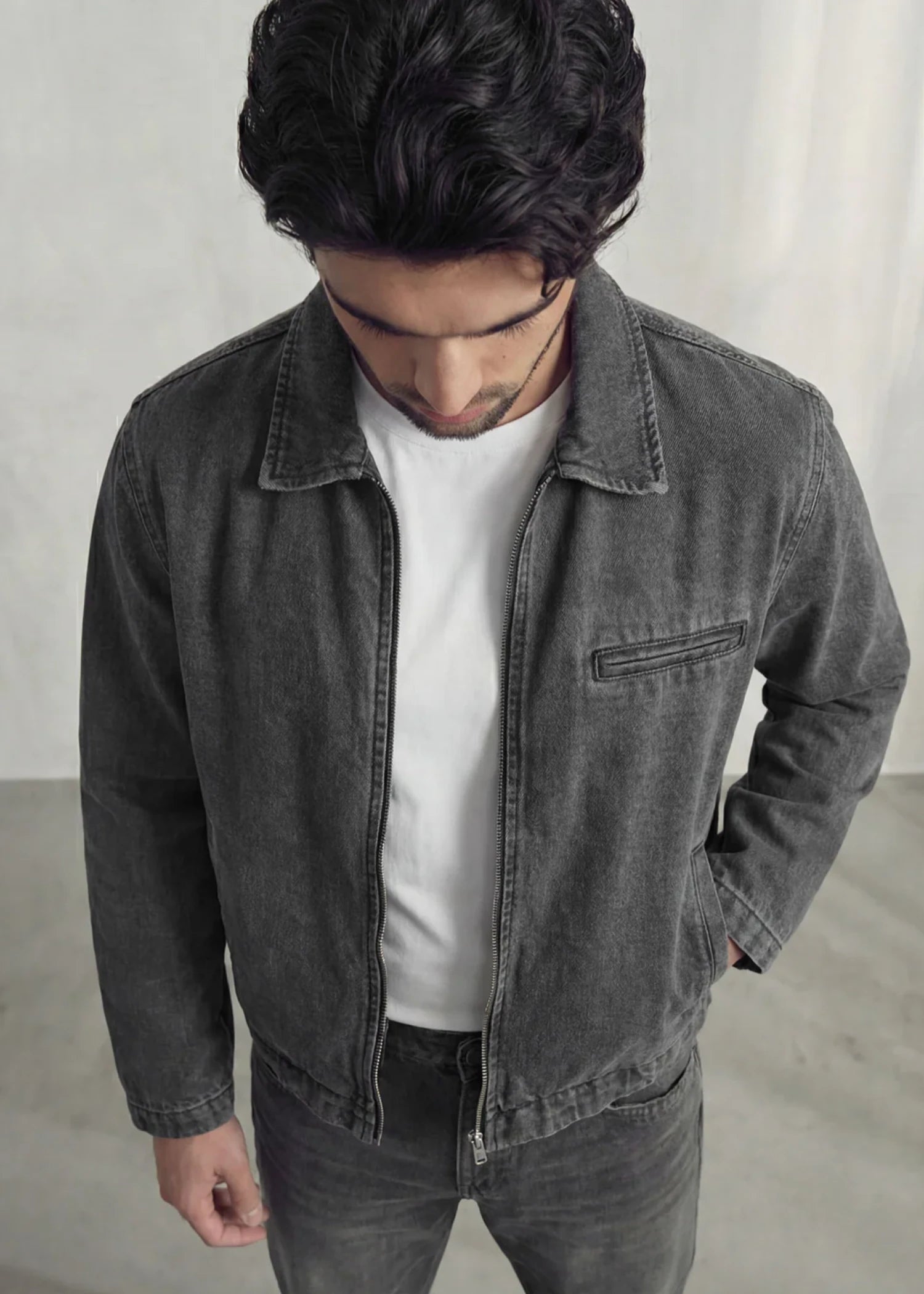 denim Jacket in Grey