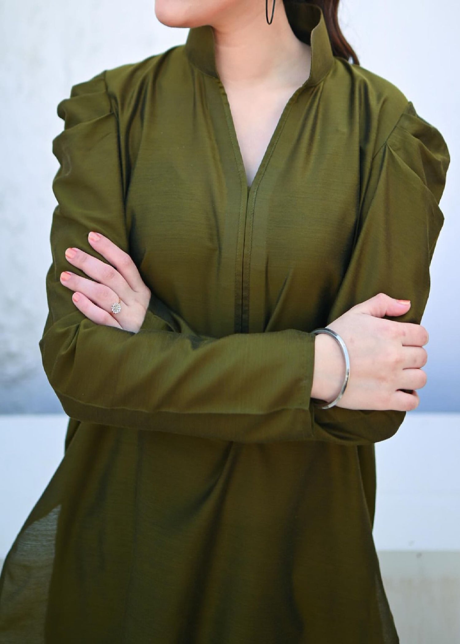 cotton Co Ord Sets in Olive green
