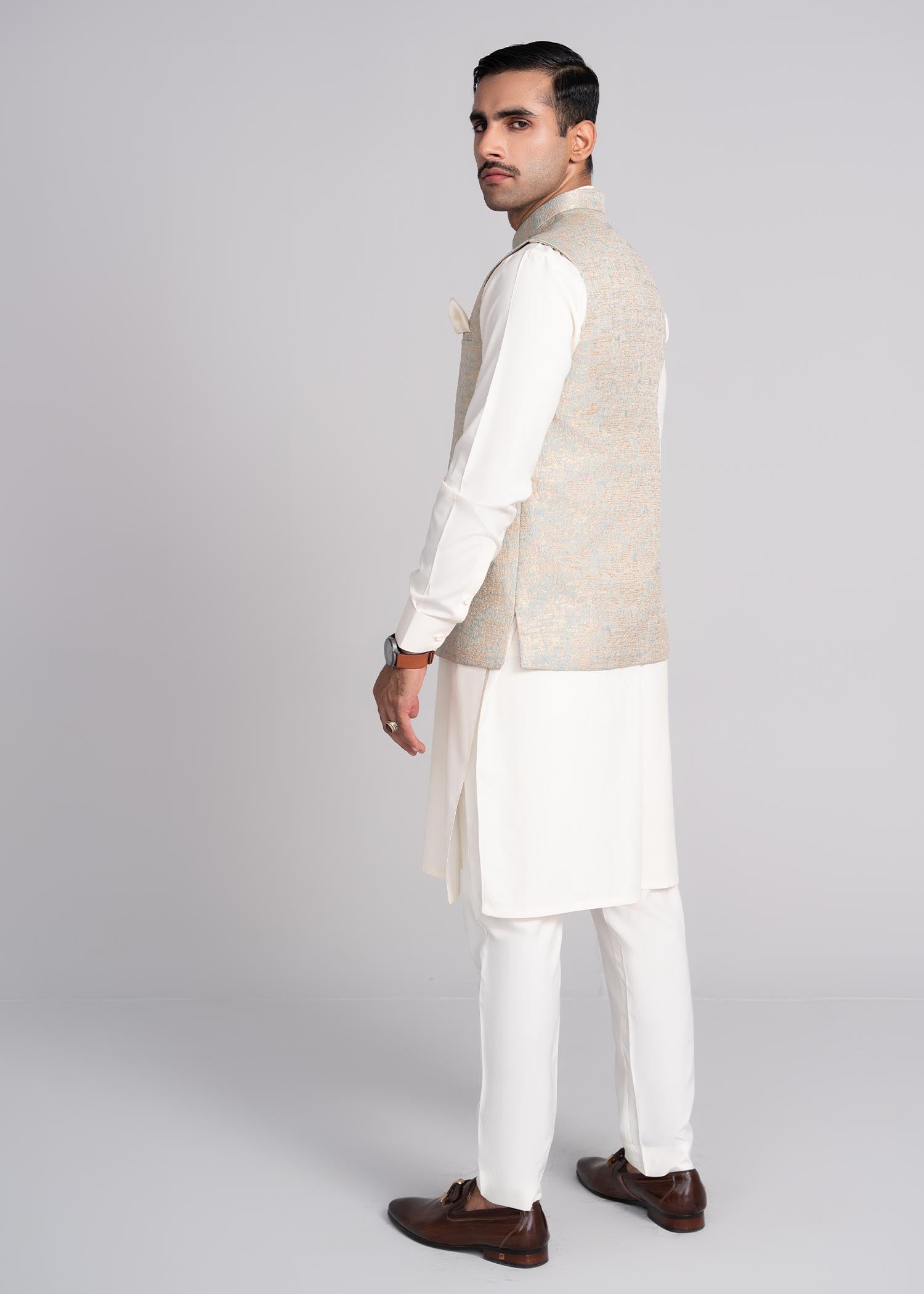 viscose Waistcoat in Multi