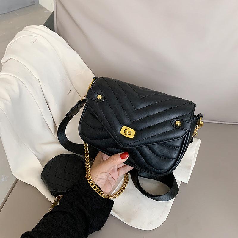 Small Fragrance Style Popular High-End Sense Chain Messenger Bag
